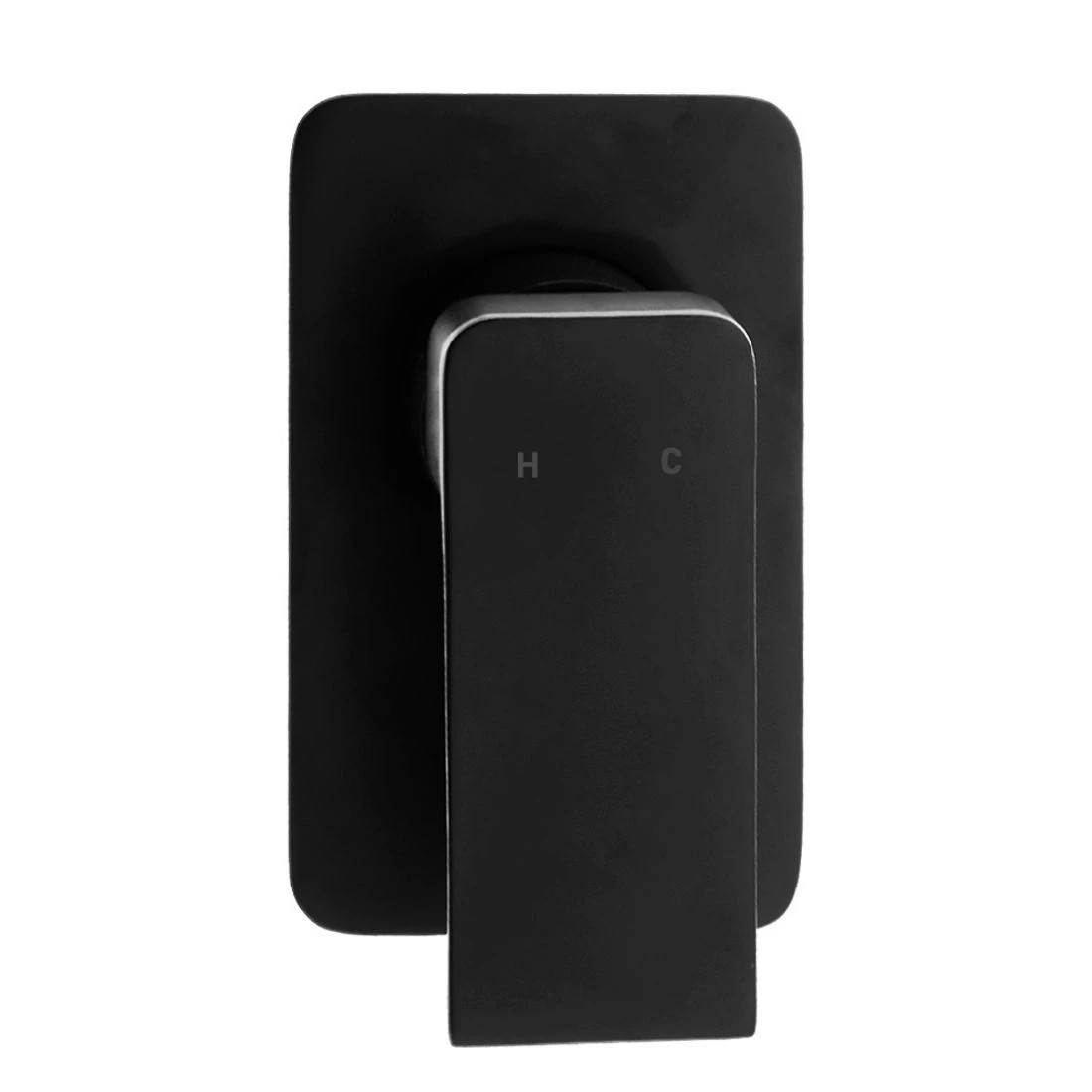 1 Cefito 8'' Rain Shower Head Wall Arm Square High Pressure Mixer Tap - Black, 1 of 5