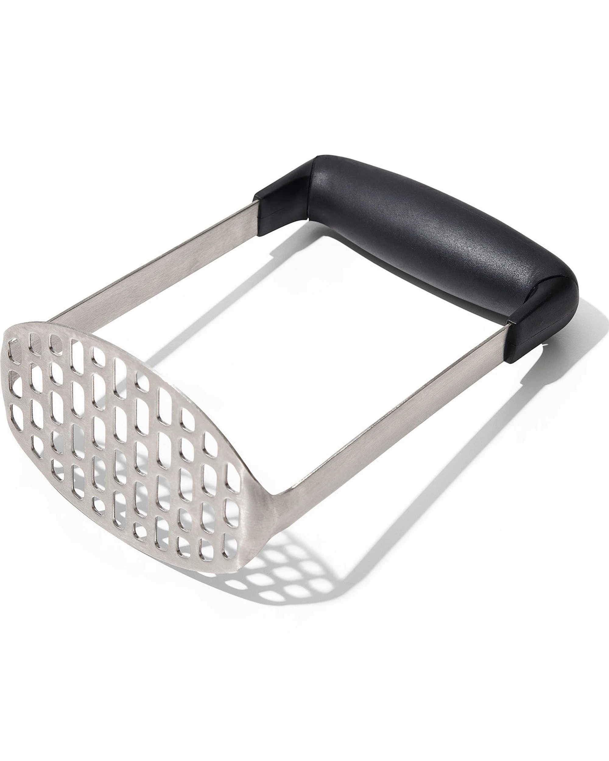 1 Oxo Smooth Potato Masher Stainless Steel Non-Slip Handle Kitchen Utensil - Silver, 1 of 3