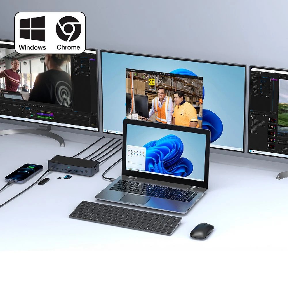 6 Comsol Triple Monitor USB-C Docking Station, 6 of 7