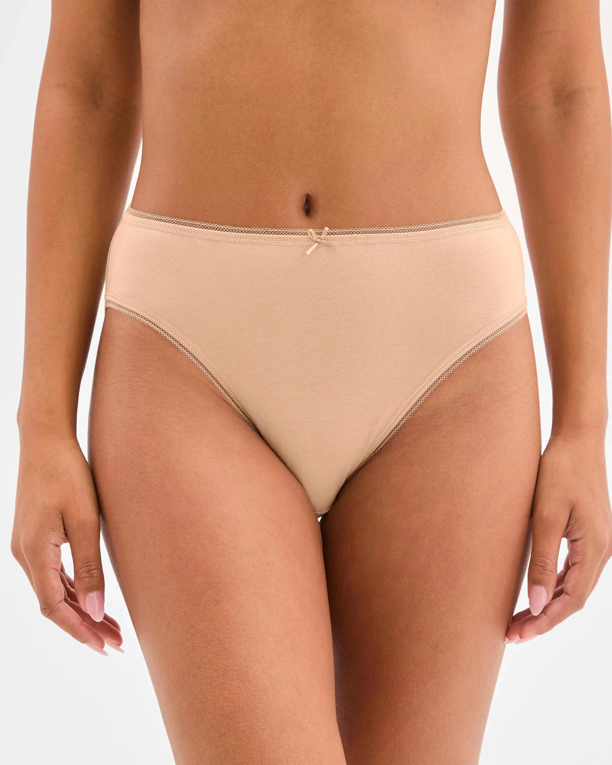 5 Target 5 Pack Cotton/Elastane High Cut Briefs LATTE, 5 of 5