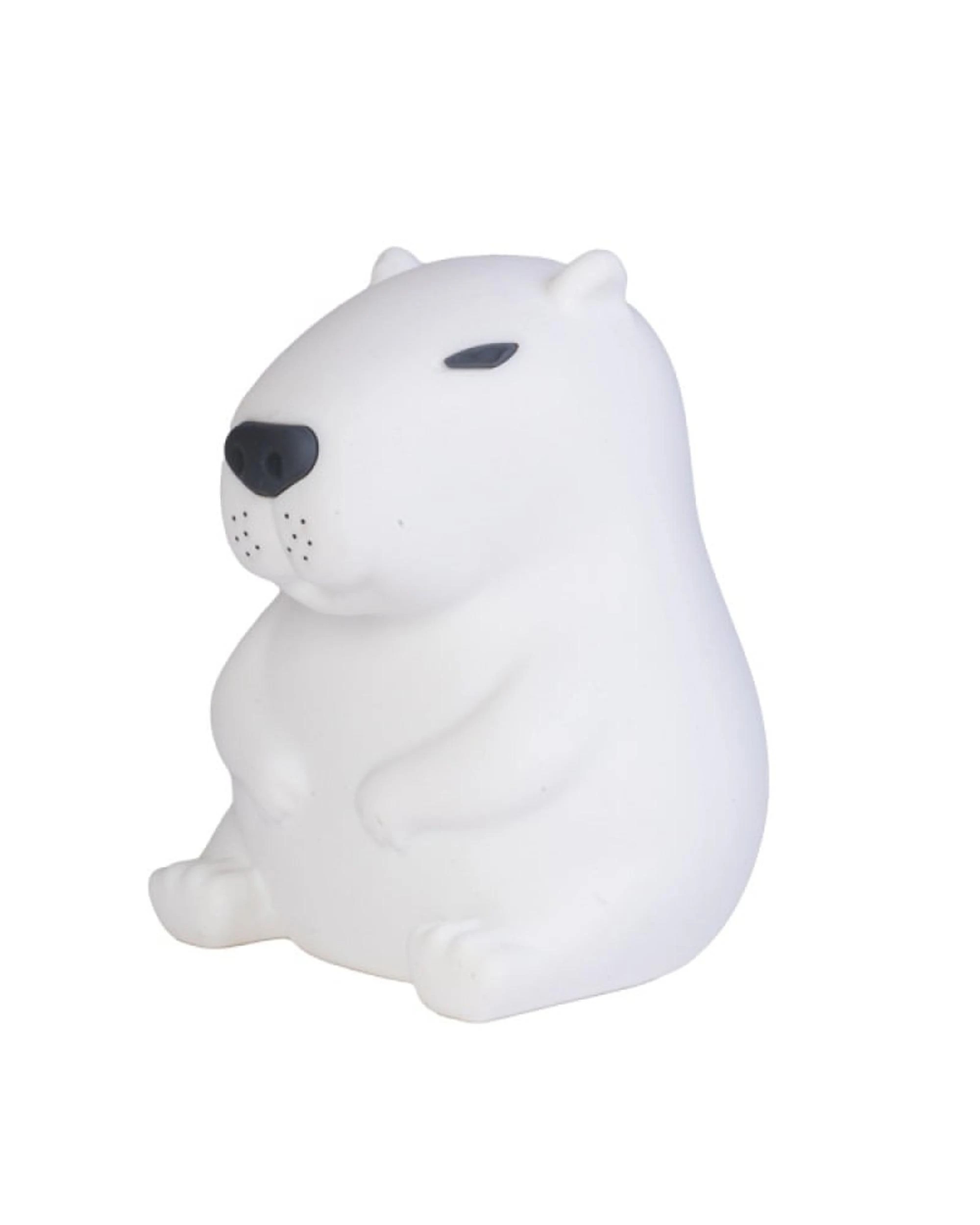 4 Lil' Dreamers Capybara Soft Touch Silicone LED Light - White, 4 of 8