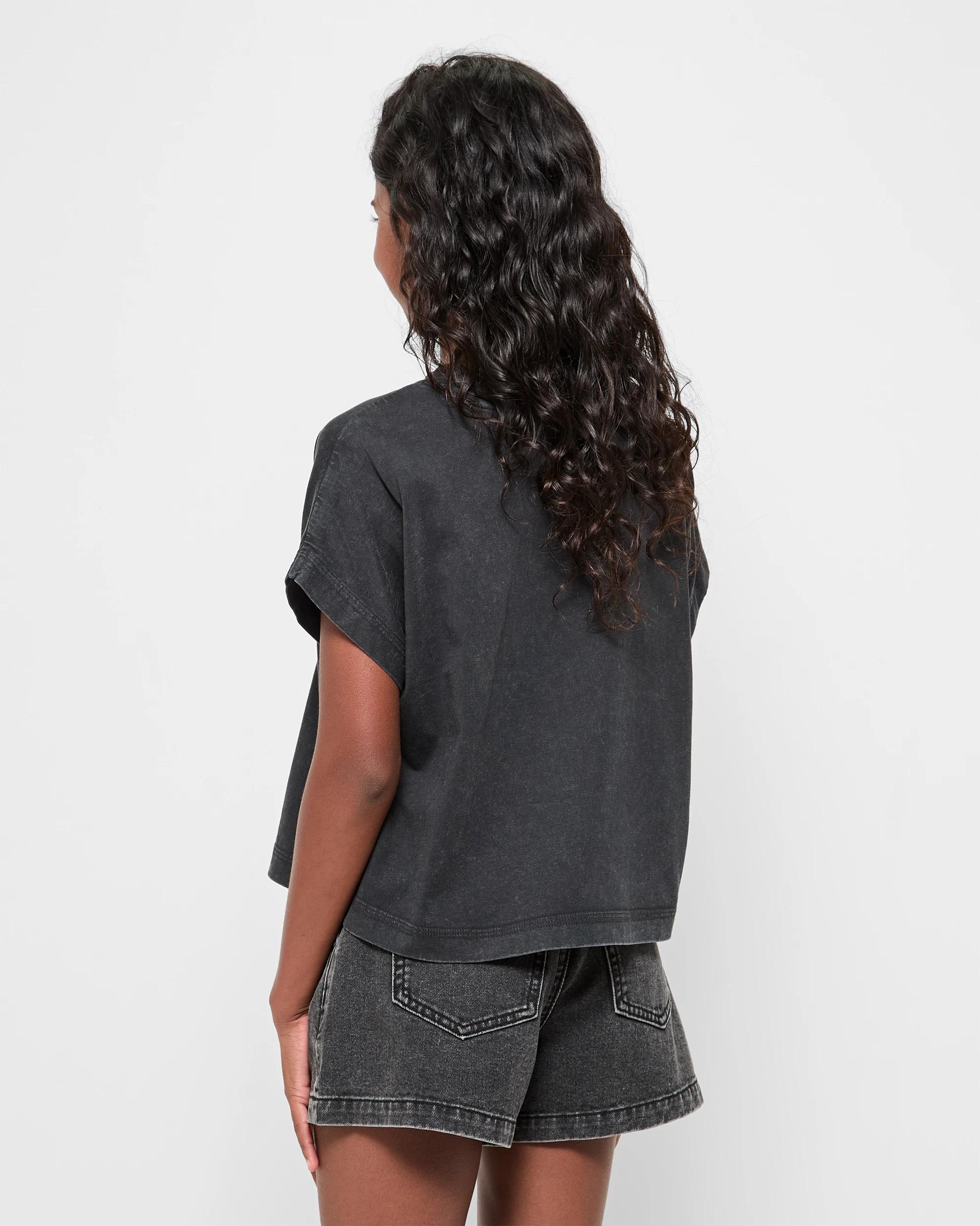 3 Target Australian Cotton Extended Shoulder T-shirt BLACK, 3 of 5