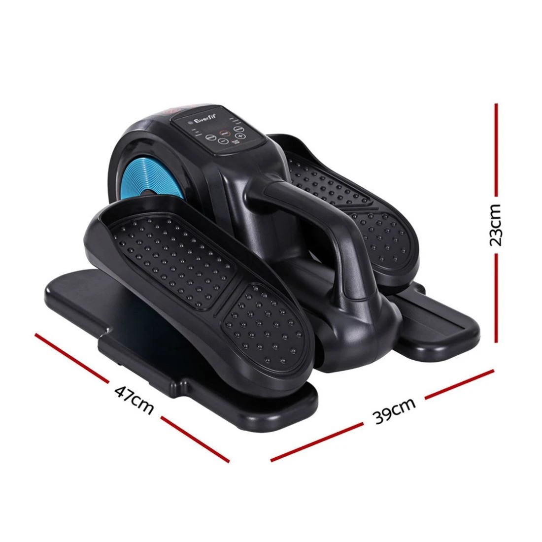 2 Everfit Pedal Exerciser Mini Exercise Bike Elliptical Cross Trainer - Black, 2 of 6