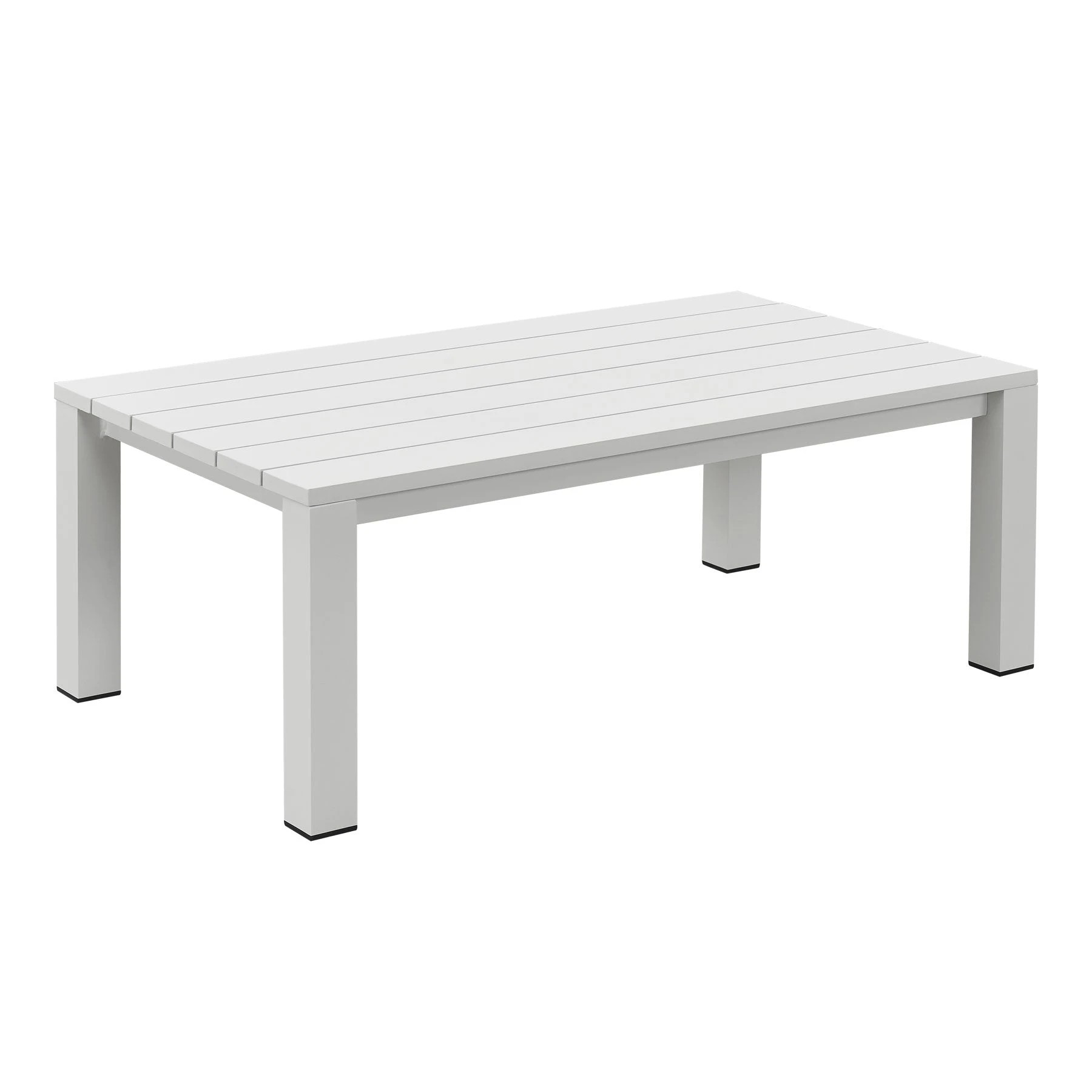 9 Moda Living Paris 3+2 Seater White Aluminium Sofa Lounge Suite Set - Grey Cushion - White, 9 of 9