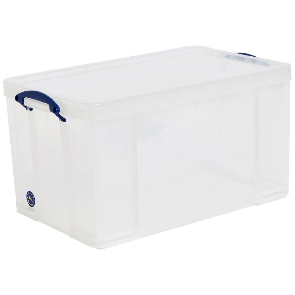 1 Really Useful Box 84L Clear, 1 of 3