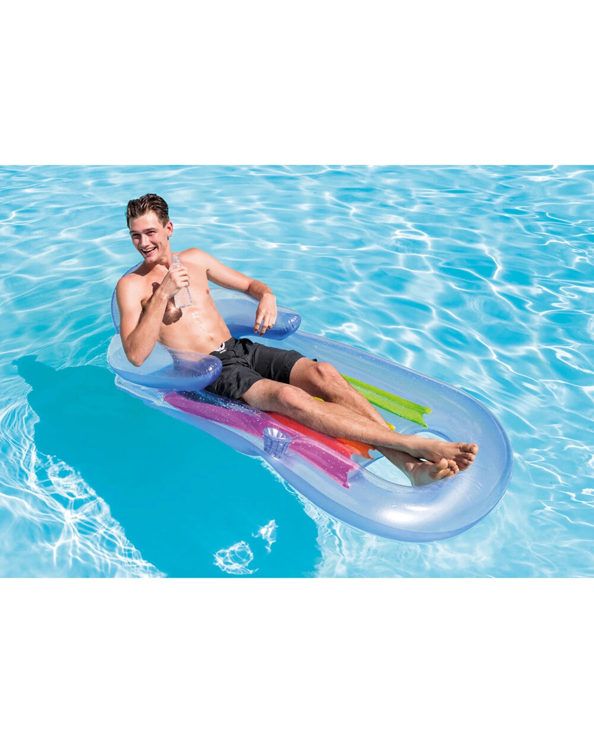 2 Intex King Kool Inflatable Outdoor Pool Lounges - Assorted, 2 of 4