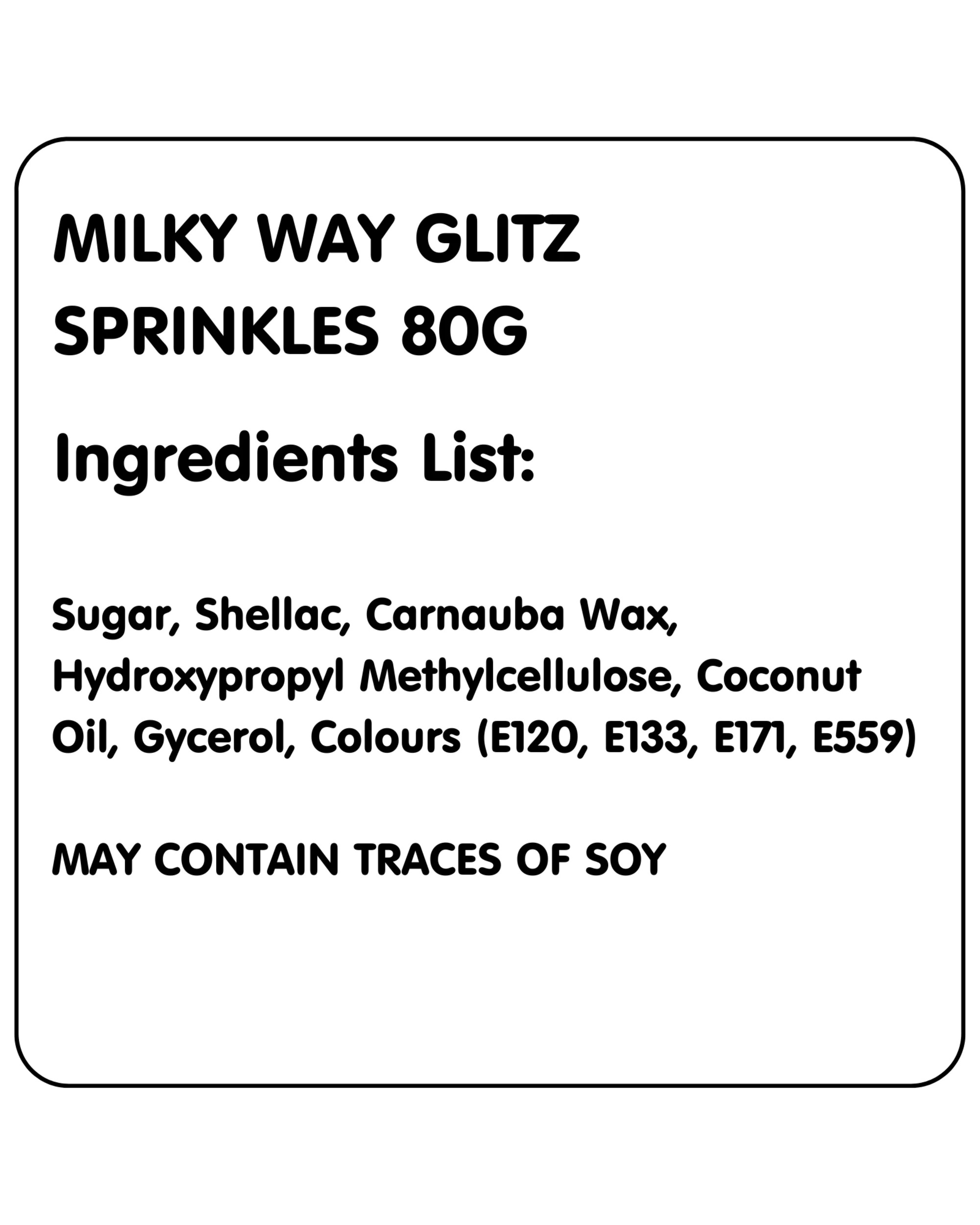 2 Sprinks Sprinks Milky Way Glitz Sprinkles 80g - Blue, Green, Silver, 2 of 2