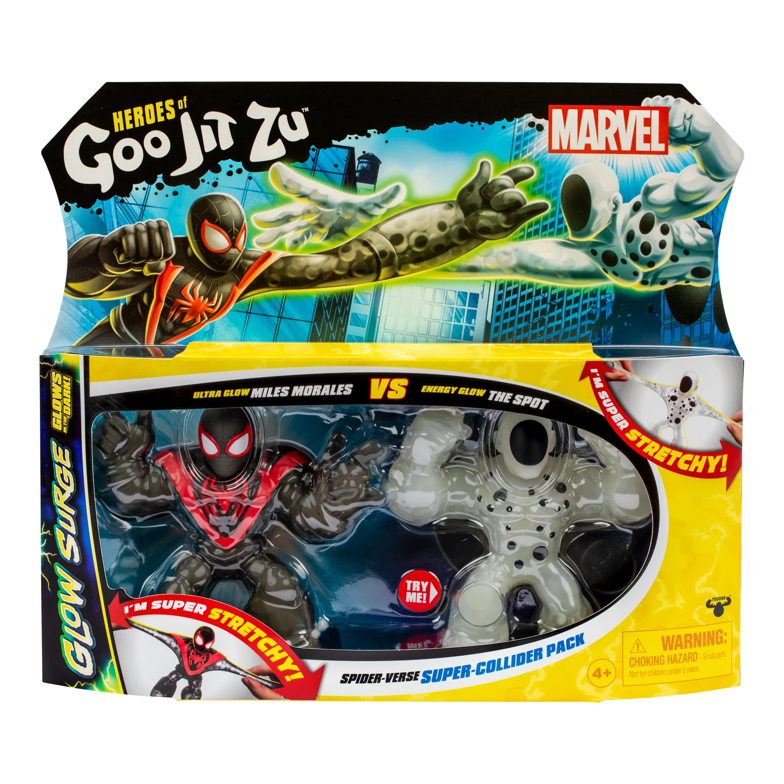 2 Heroes of Goo Jit Zu Hogjz Marvel Glow Surge Versus Pack - Multi, 2 of 9