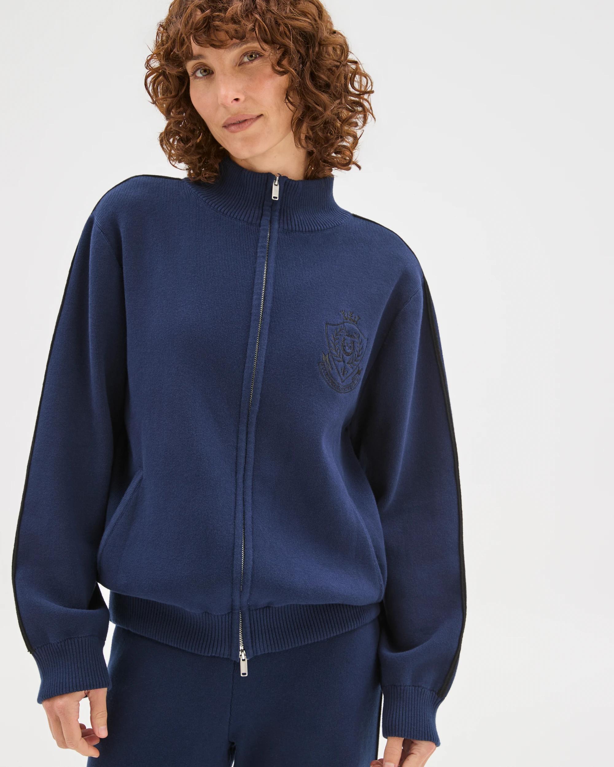 2 Target Active Active Australian Cotton Blend Knit Zip Through Jumper NAVY, 2 of 7