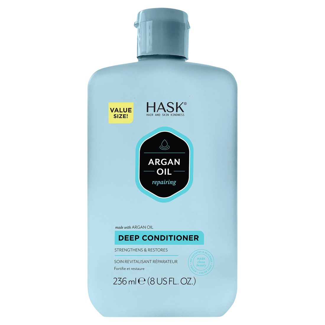 1 HASK Argan Oil Repairing Deep Conditioner 236ml, 1 of 8
