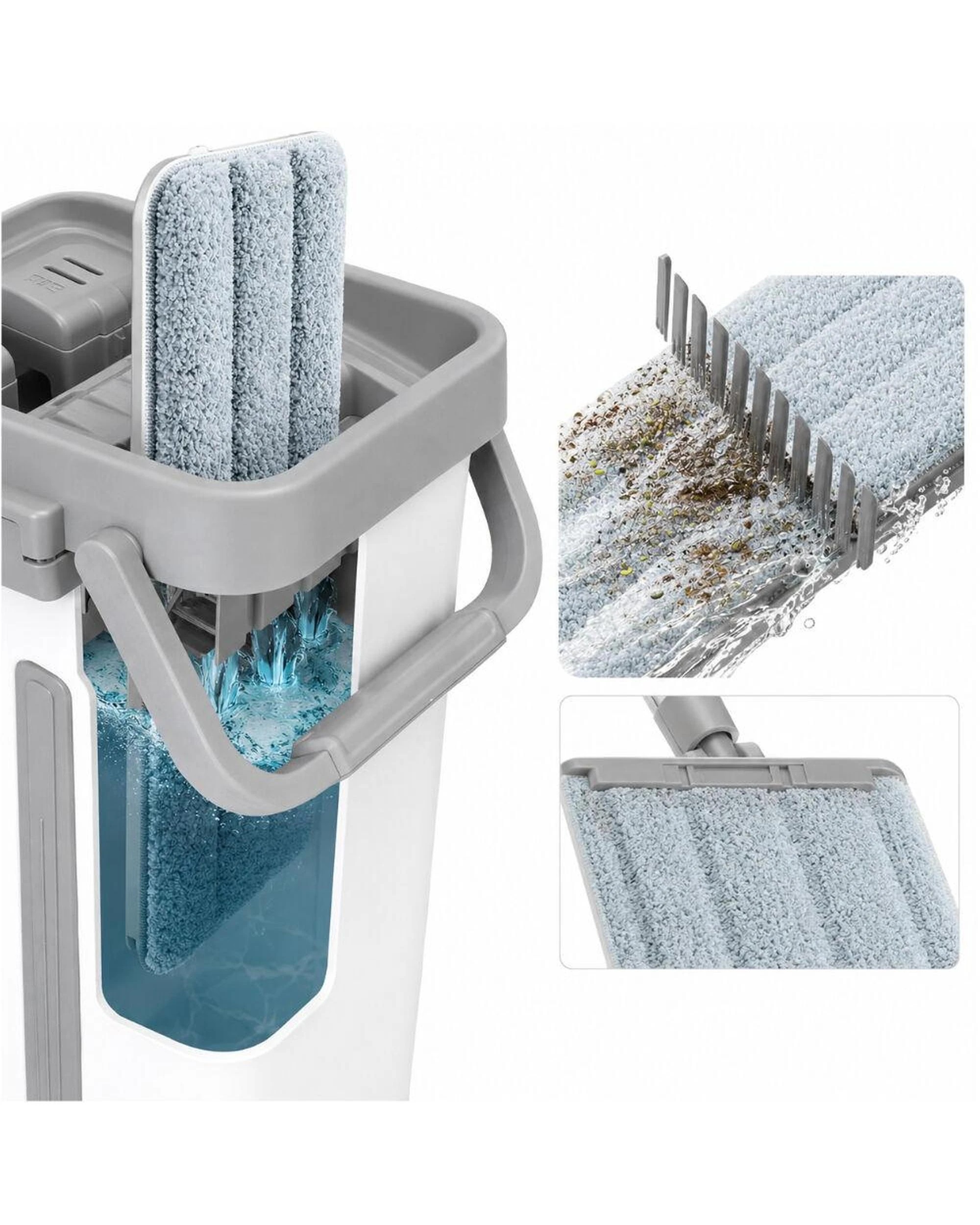 2 White Magic Flat Mop & Bucket Set - Multi, 2 of 3