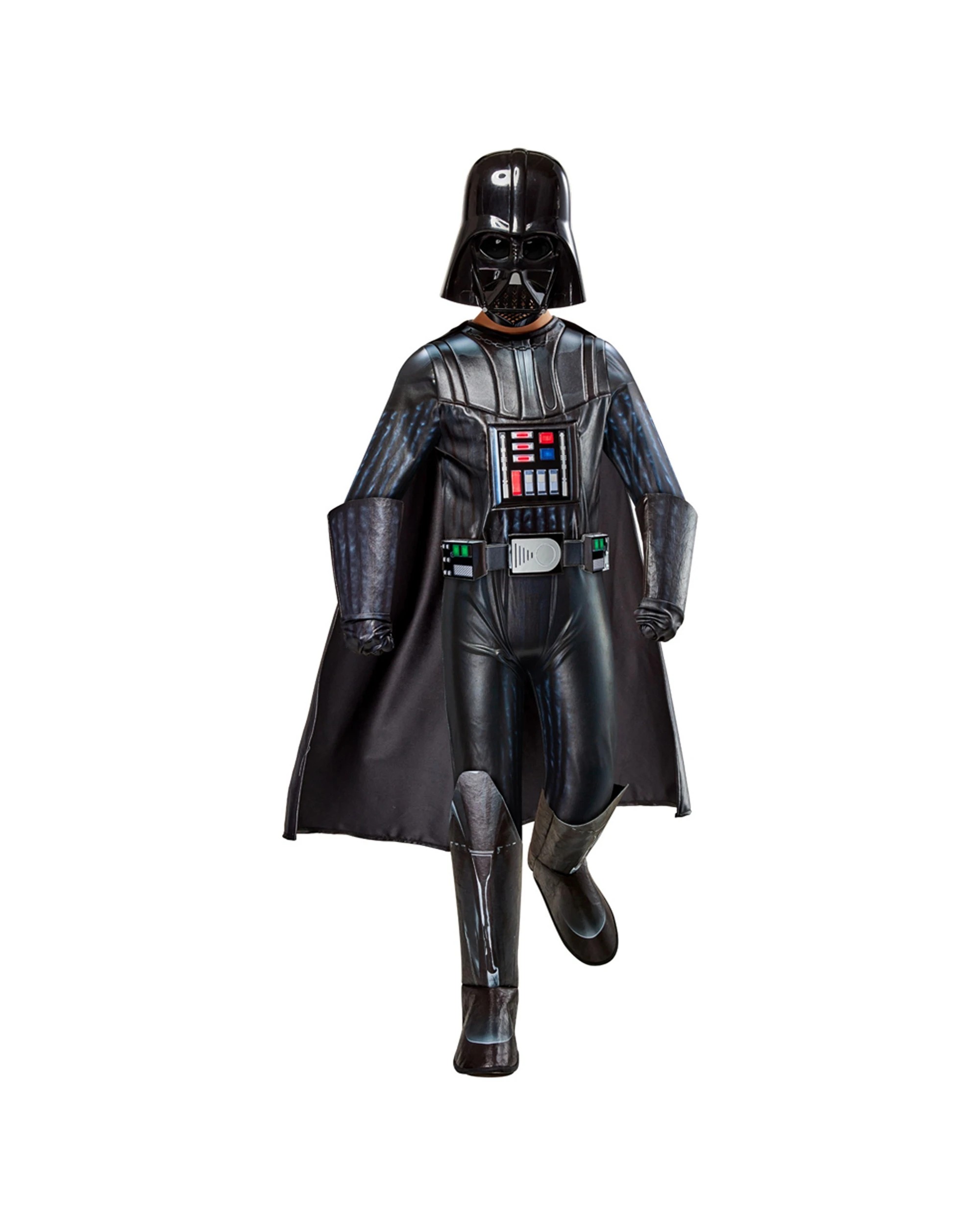 1 Star Wars 5pc Darth Vader Premium Costume Kids Jumpsuit Mask Gloves Cape XXS - Black, 1 of 4