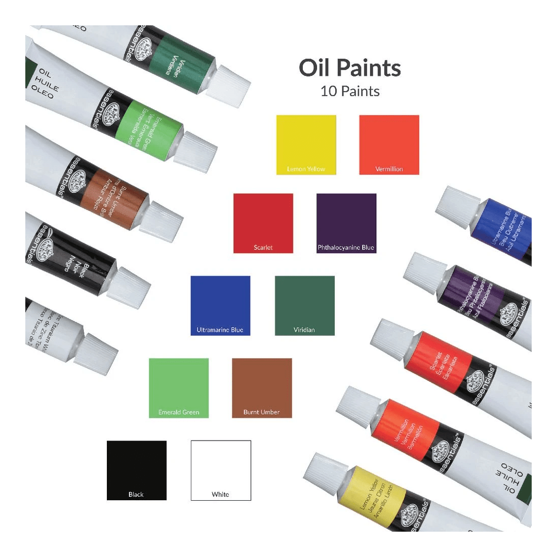 6 Royal & Langnickel Essentials Oil Paint Set 15 Piece, 6 of 8