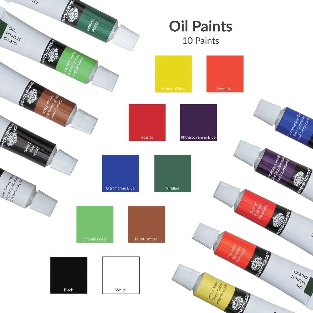 6 Royal & Langnickel Essentials Oil Paint Set 15 Piece, 6 of 8