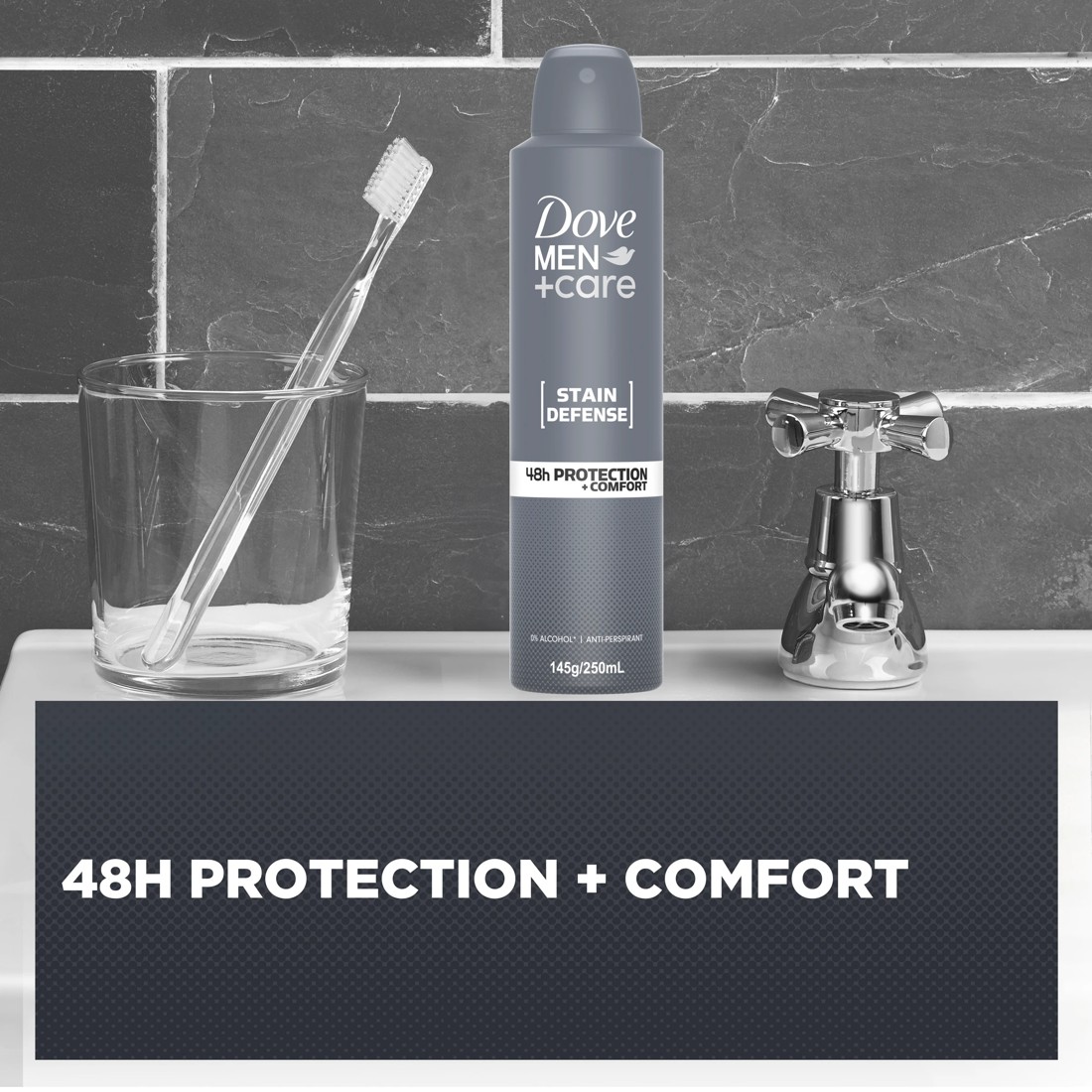 5 Dove Men+ Care Antiperspirant Black & White Stain Defense Deodorant, 5 of 5