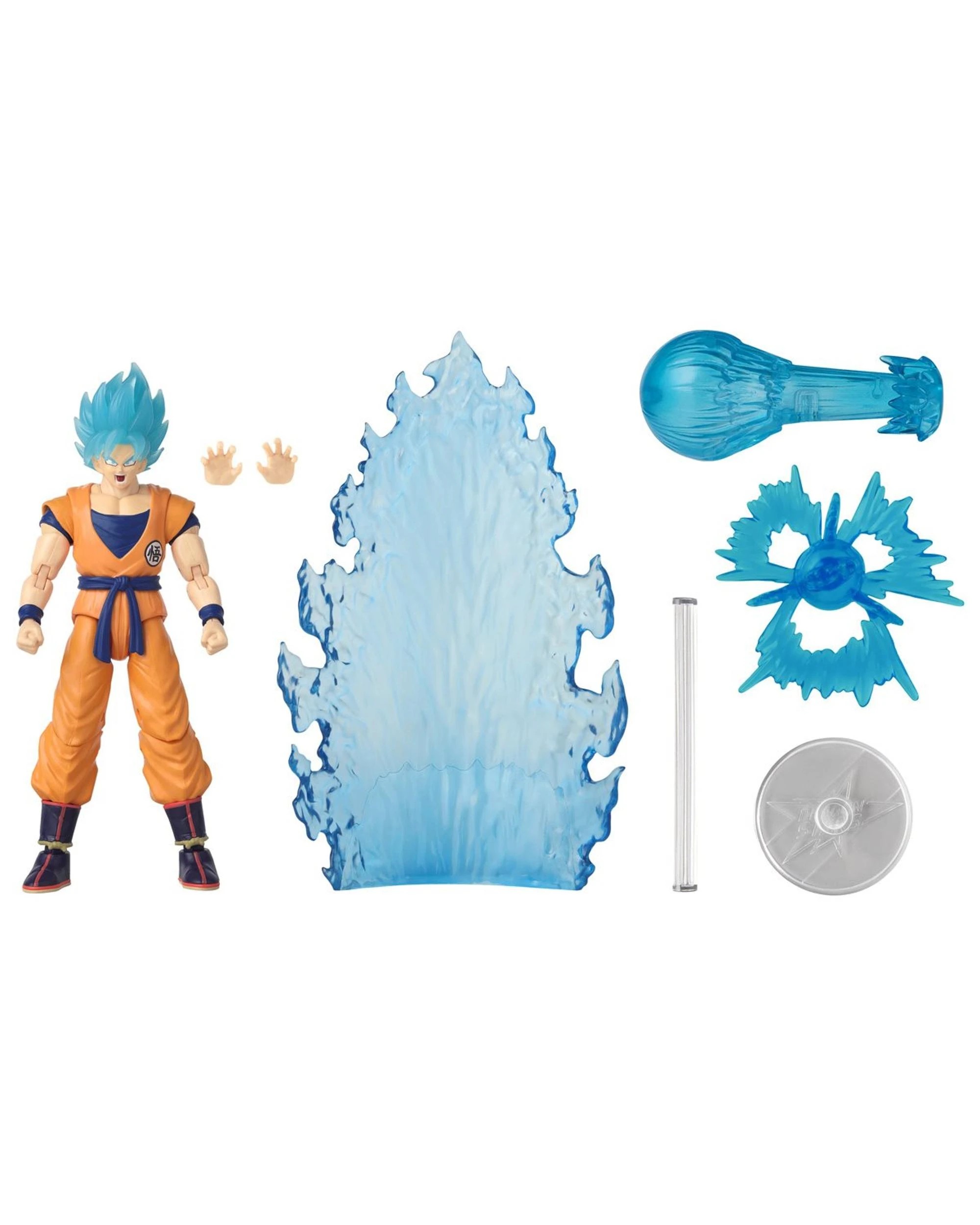 6 Dragon Ball Super Dragon Stars Power Up Pack Super Saiyan Blue Goku Broly Version Figure, 6 of 6
