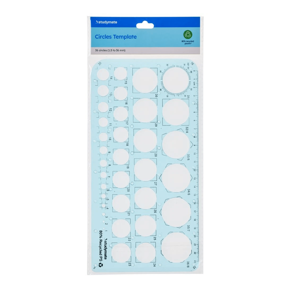 2 Studymate Recycled Circle Stencil Template, 2 of 2