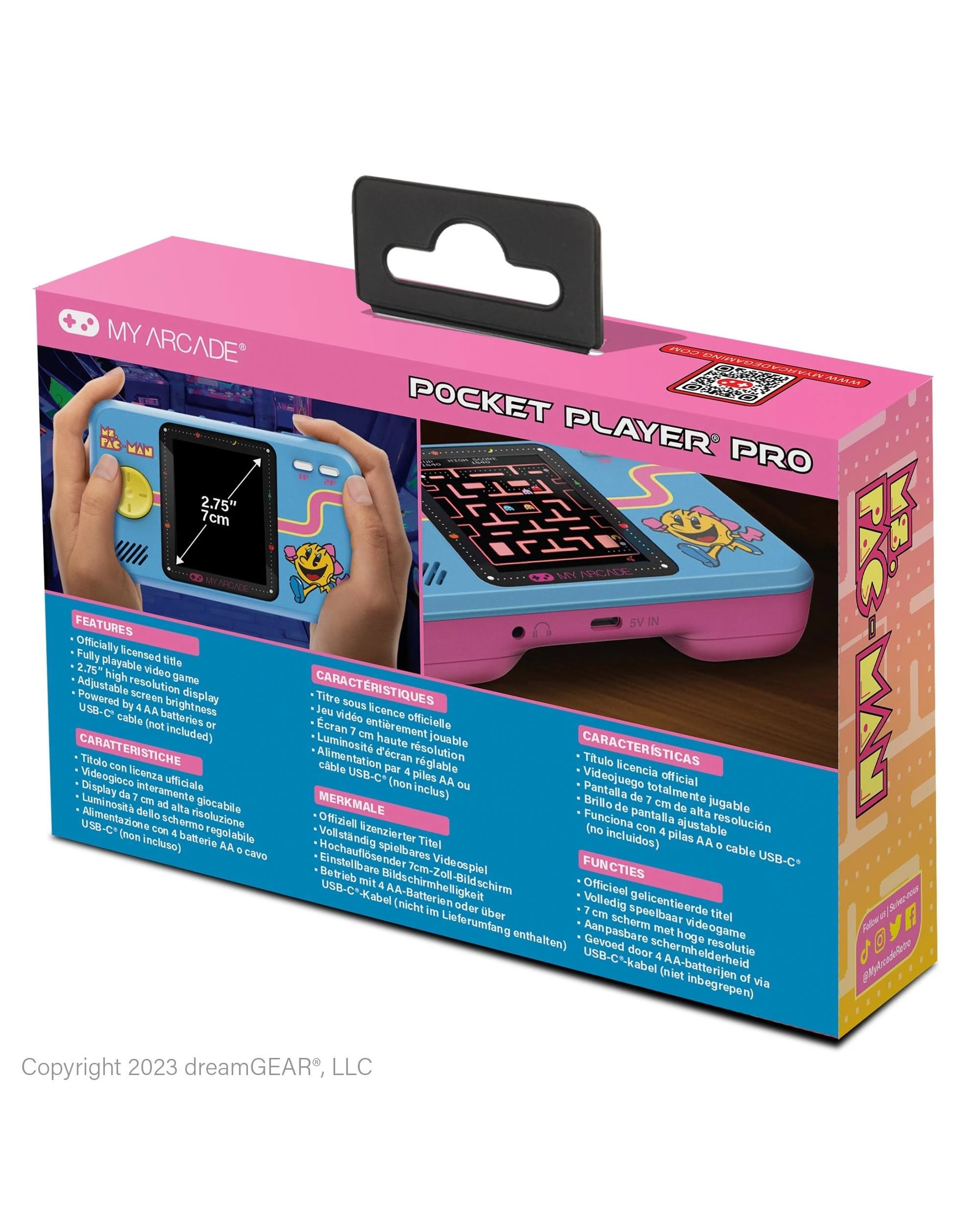 6 My Arcade Ms. Pac-Man Pocket Player Pro, 6 of 9