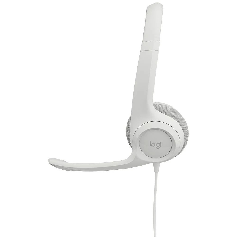 3 Logitech H390 USB Computer Headset White, 3 of 5