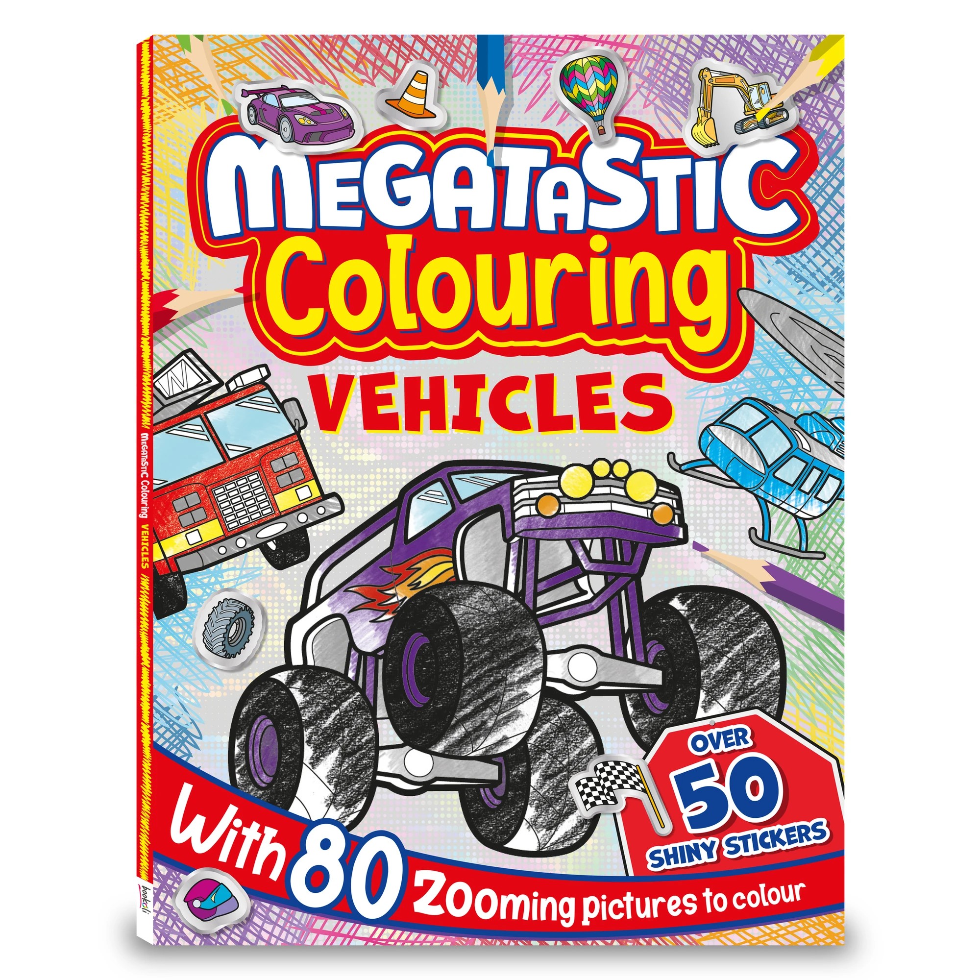 1 Megatastic Colouring Vehicles by Diego Vaisberg and Lu Perez Piza - Book, 1 of 5