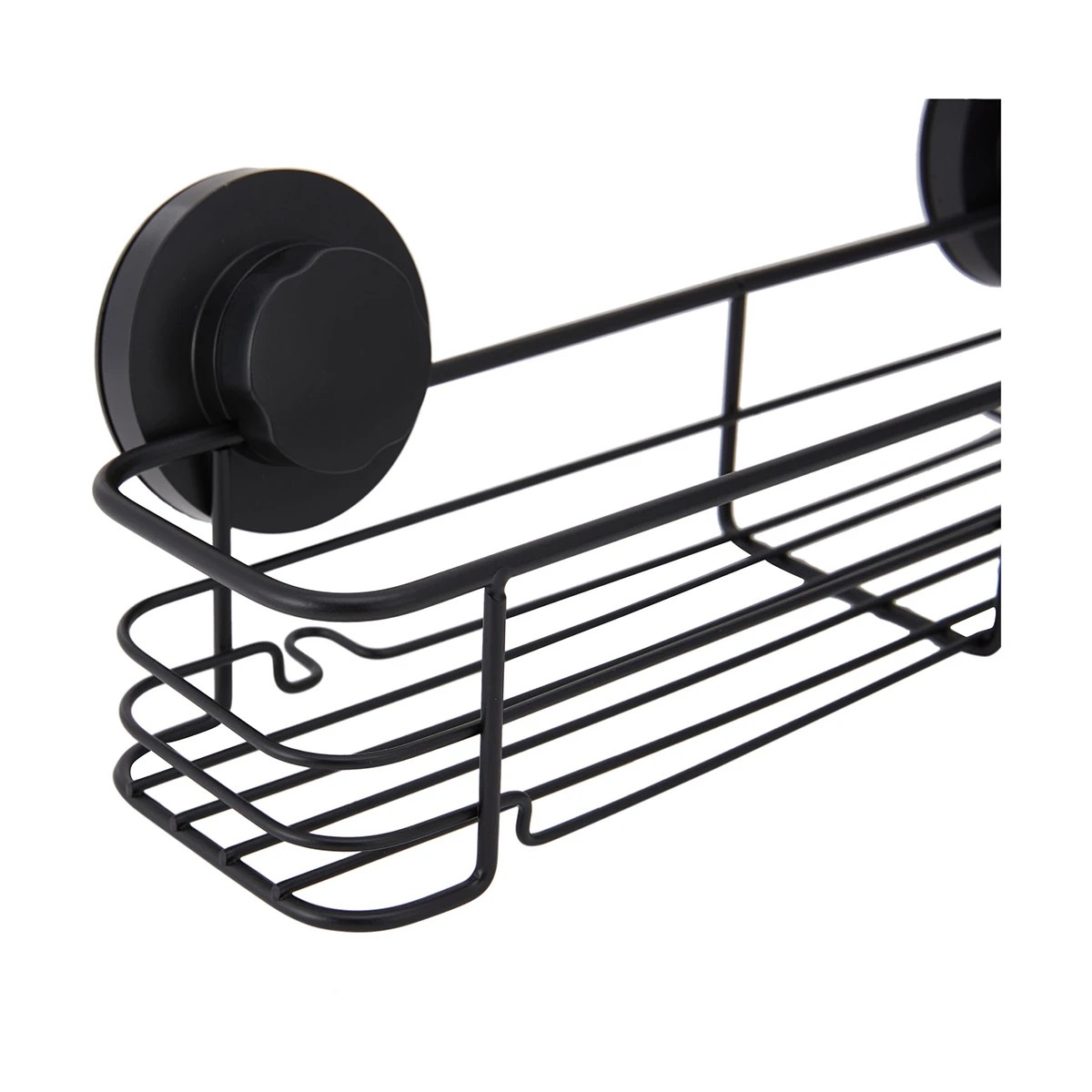 6 Black Suction Rectangular Rack, 6 of 7