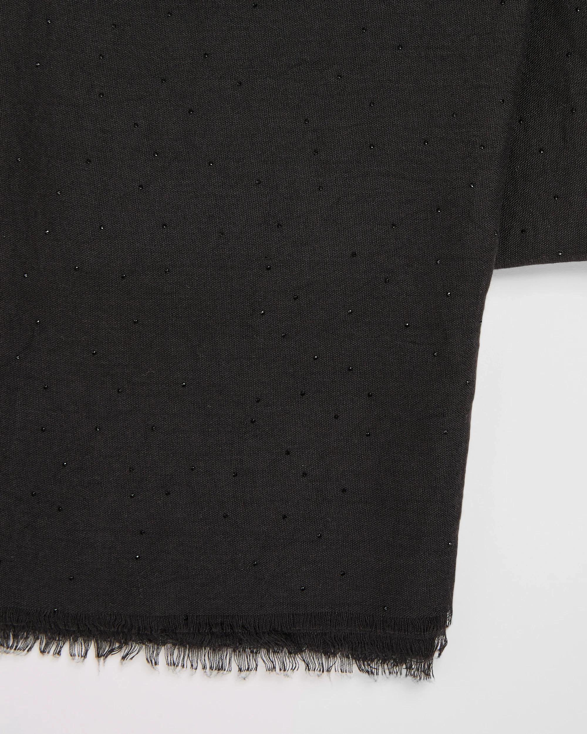 2 Target Woman Lightweight Embellished Scarf BLACK, 2 of 2