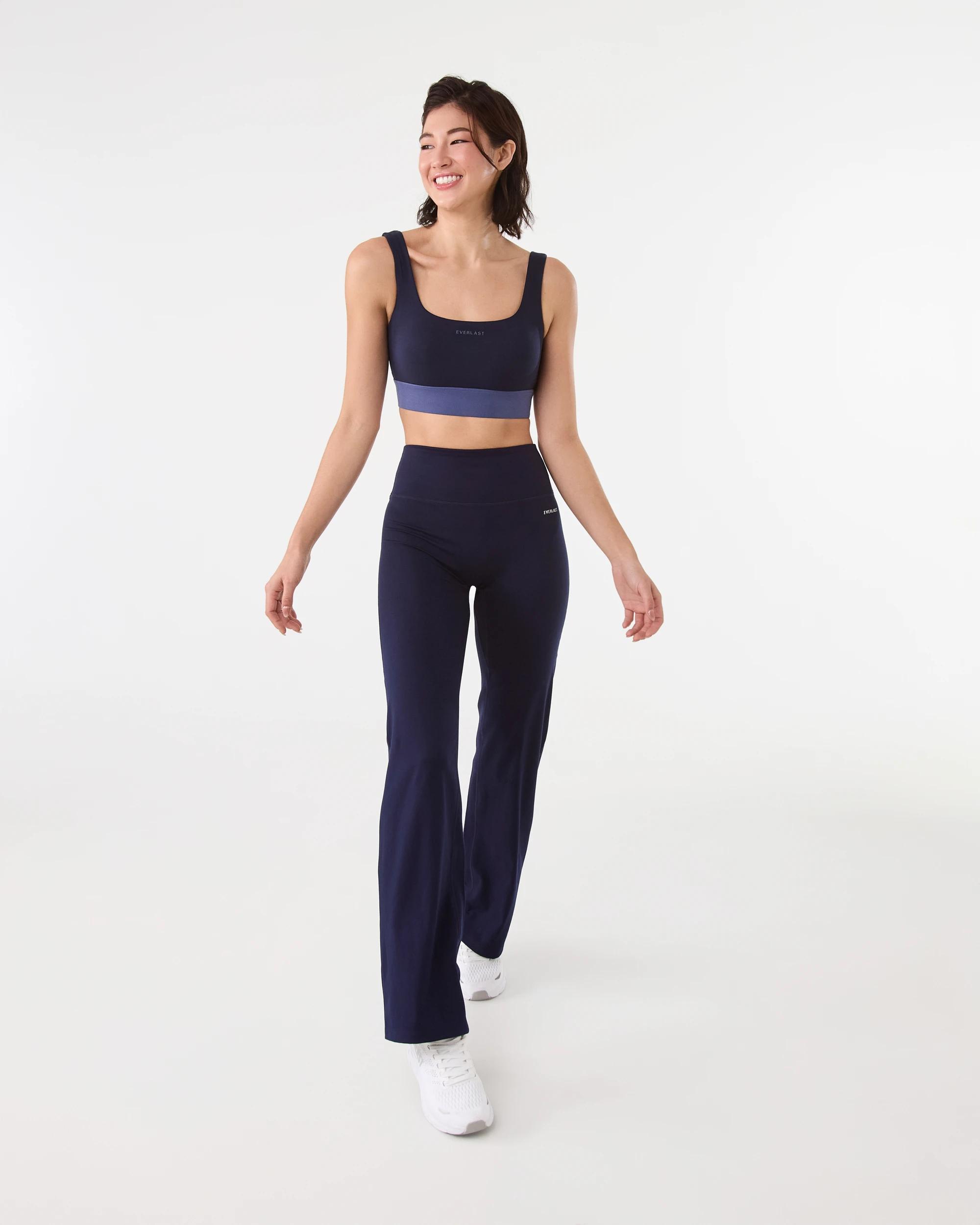 3 Everlast Womens Sculpt Straight Leg Leggings Navy, 3 of 7