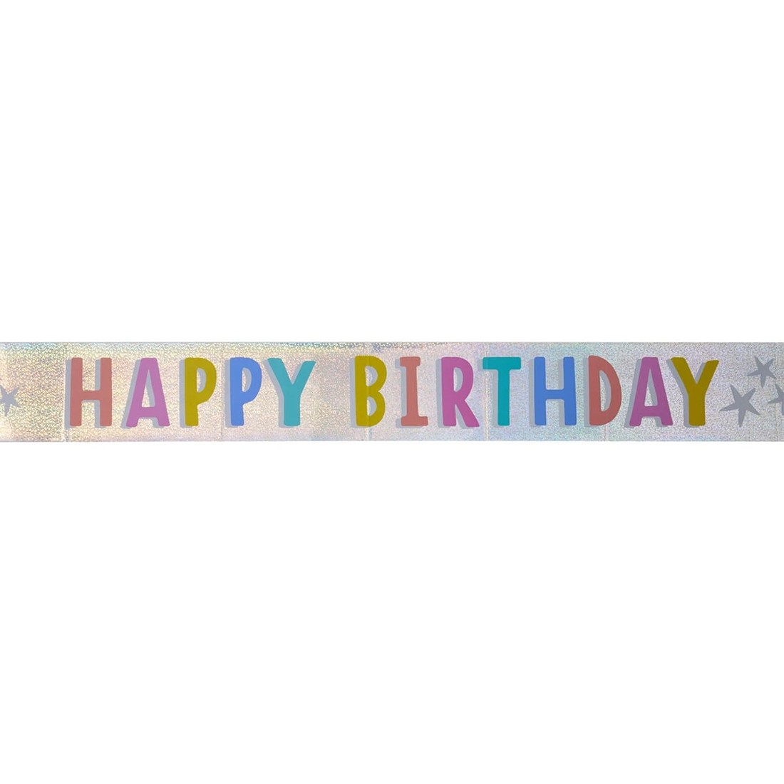 1 Happy Birthday Foil Banner, 1 of 3