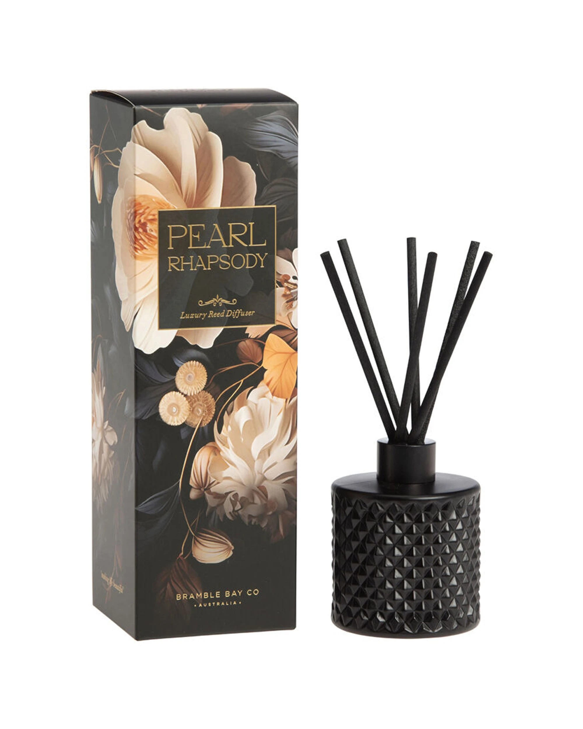 1 Bramble Bay Vintage Floriade Pearl Rhapsody Reed Diffuser Scented Home Fragrance 150ml - Black, 1 of 1
