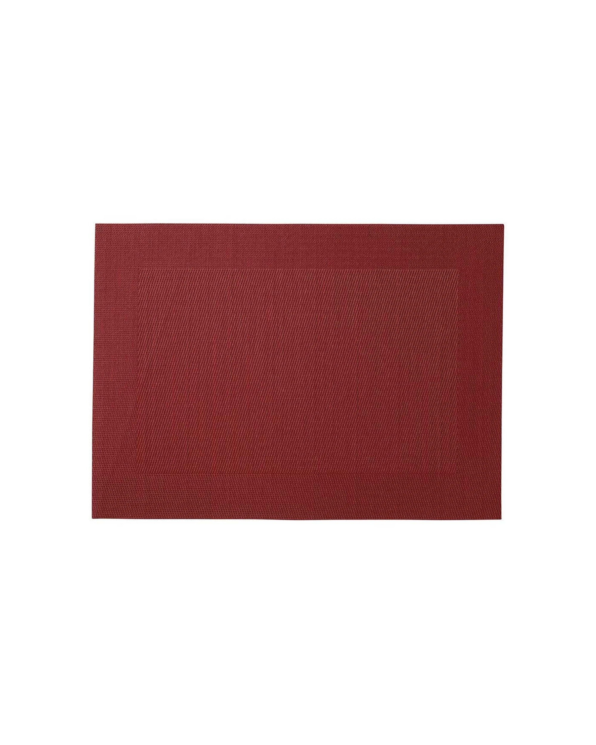 3 Maxwell & Williams Wide Border Placemat Pvc 45x30cm Indoor Outdoor Textured - Red, 3 of 3