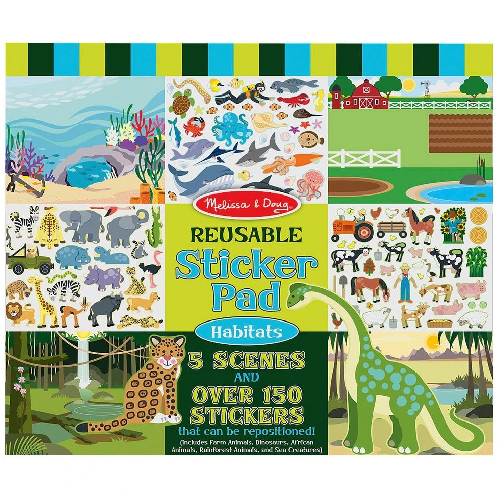1 Melissa & Doug Reusable Sticker Book Habitats, 1 of 3