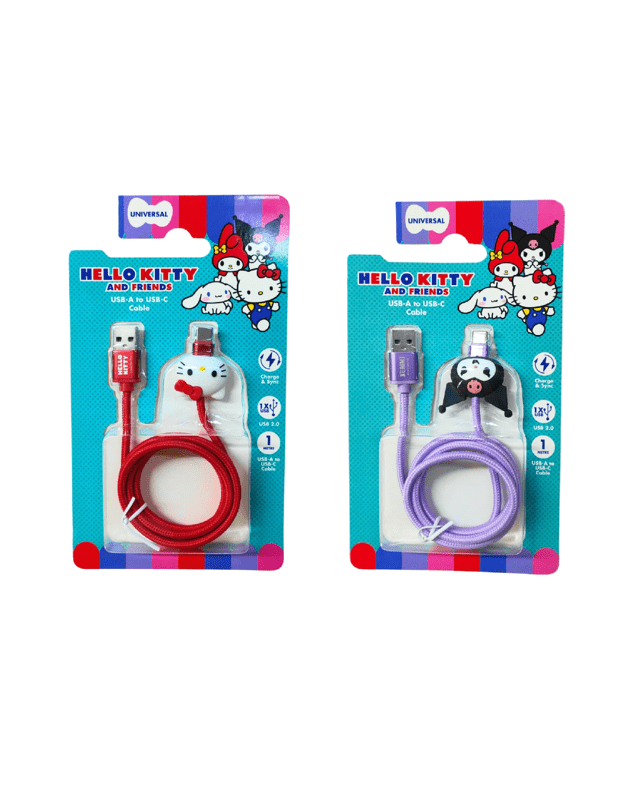 Hello Kitty and Friends USB-A to USB-C Charging Cable - Asso