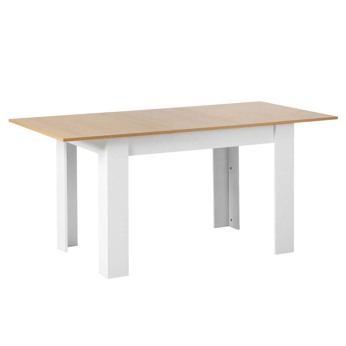1 Oikiture 160cm Extendable Dining Table Kitchen Restaurant Cafe Table
 - Multi, 1 of 8