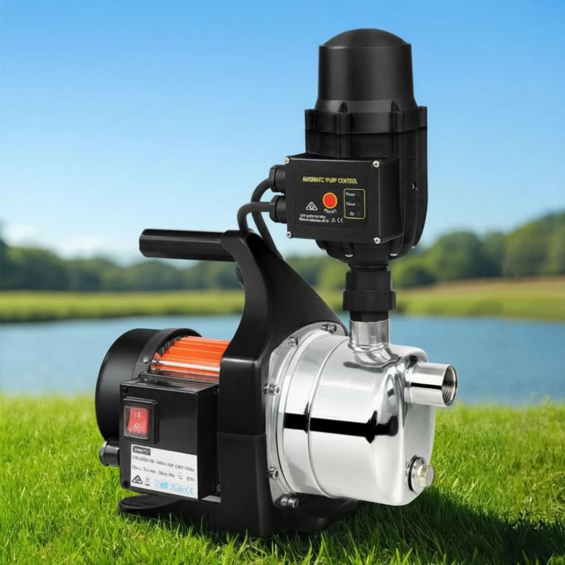 5 Giantz Garden Water Pump High Pressure 800W Max. Tank Rain Farm Irrigation House - Multi, 5 of 5