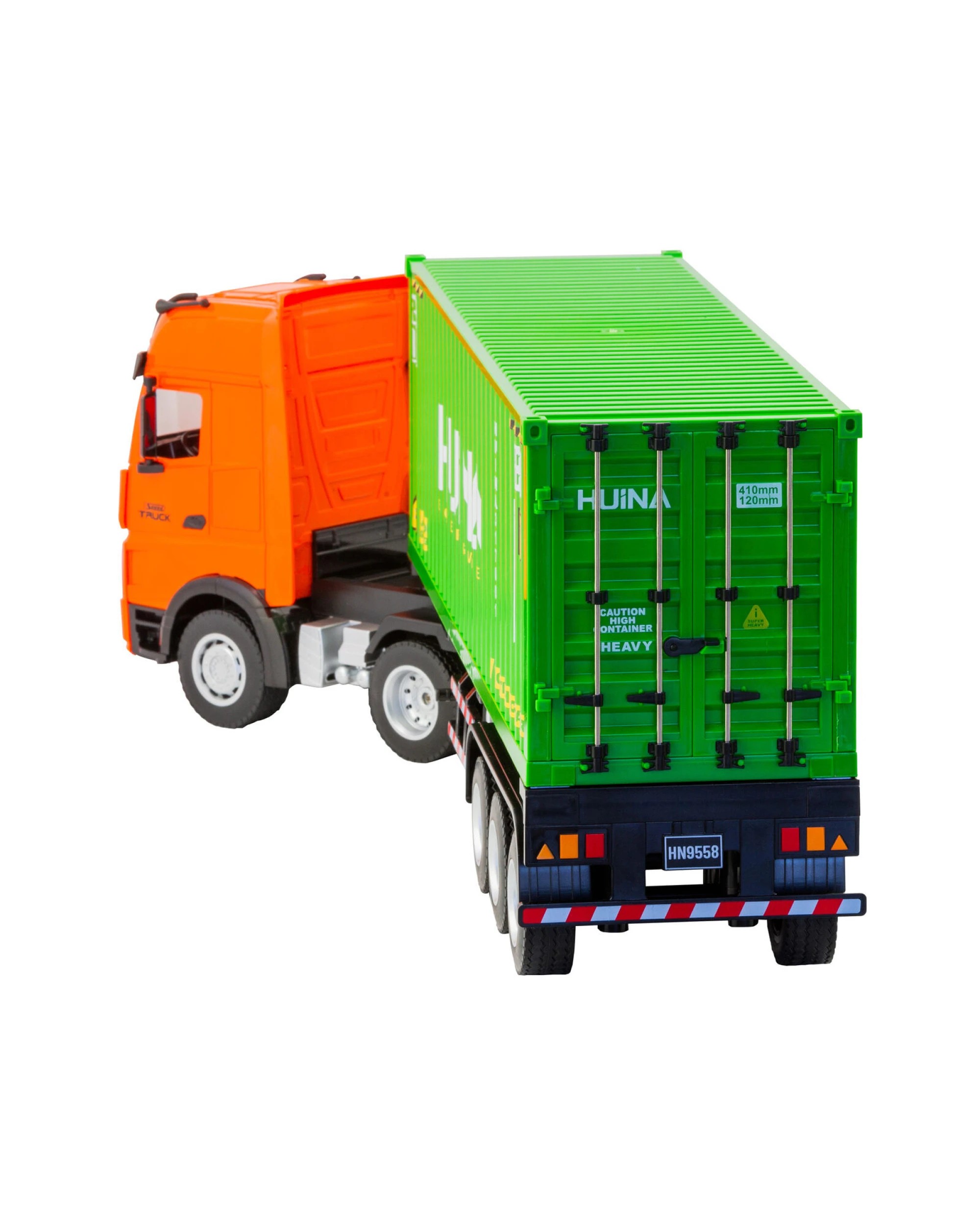 4 Gem Toys 1:18 Scale 9-Channel Alloy Remote Control Container Truck with Lights & Sound for Indoor Play, 4 of 9