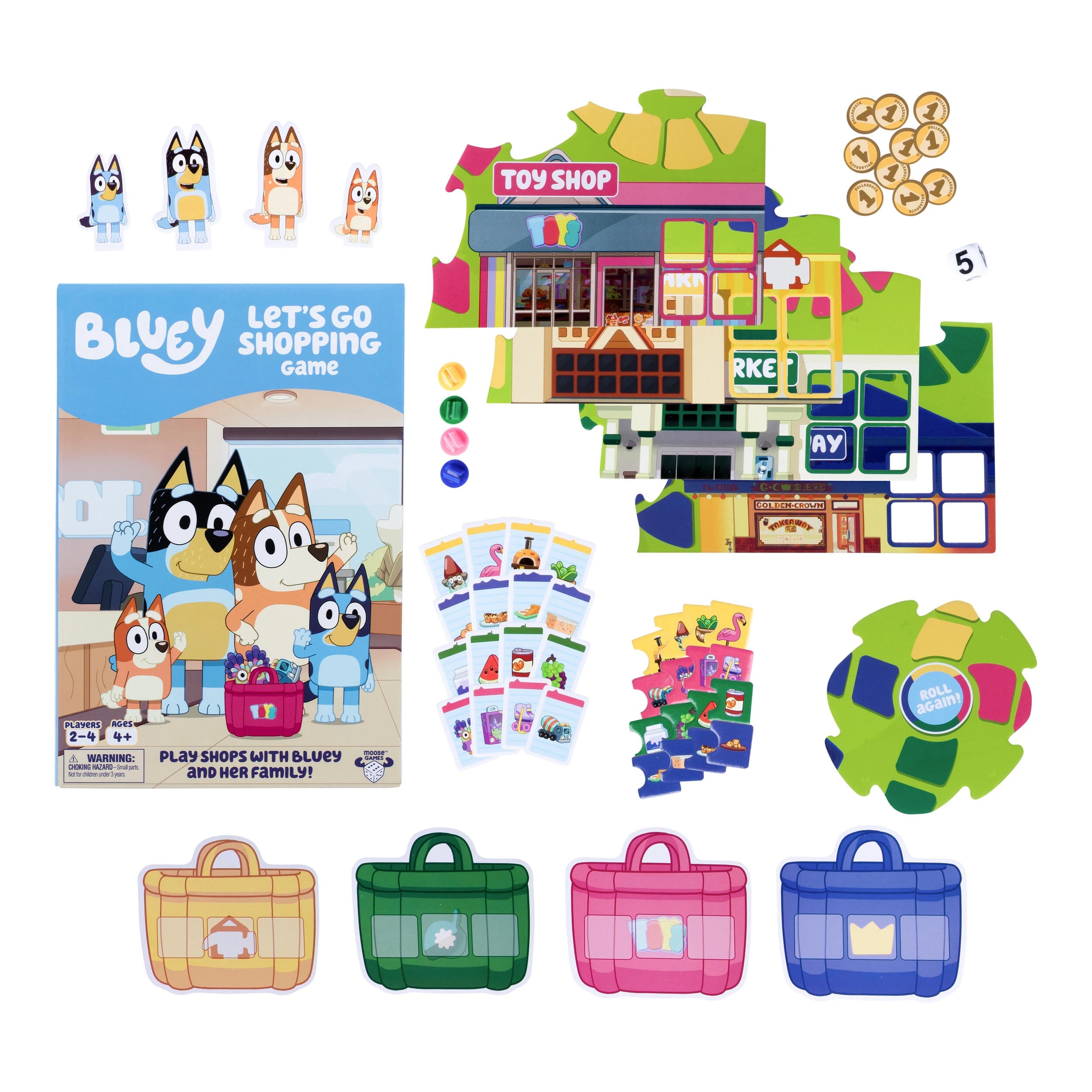 5 Bluey Let's Go Shopping Game, 5 of 6