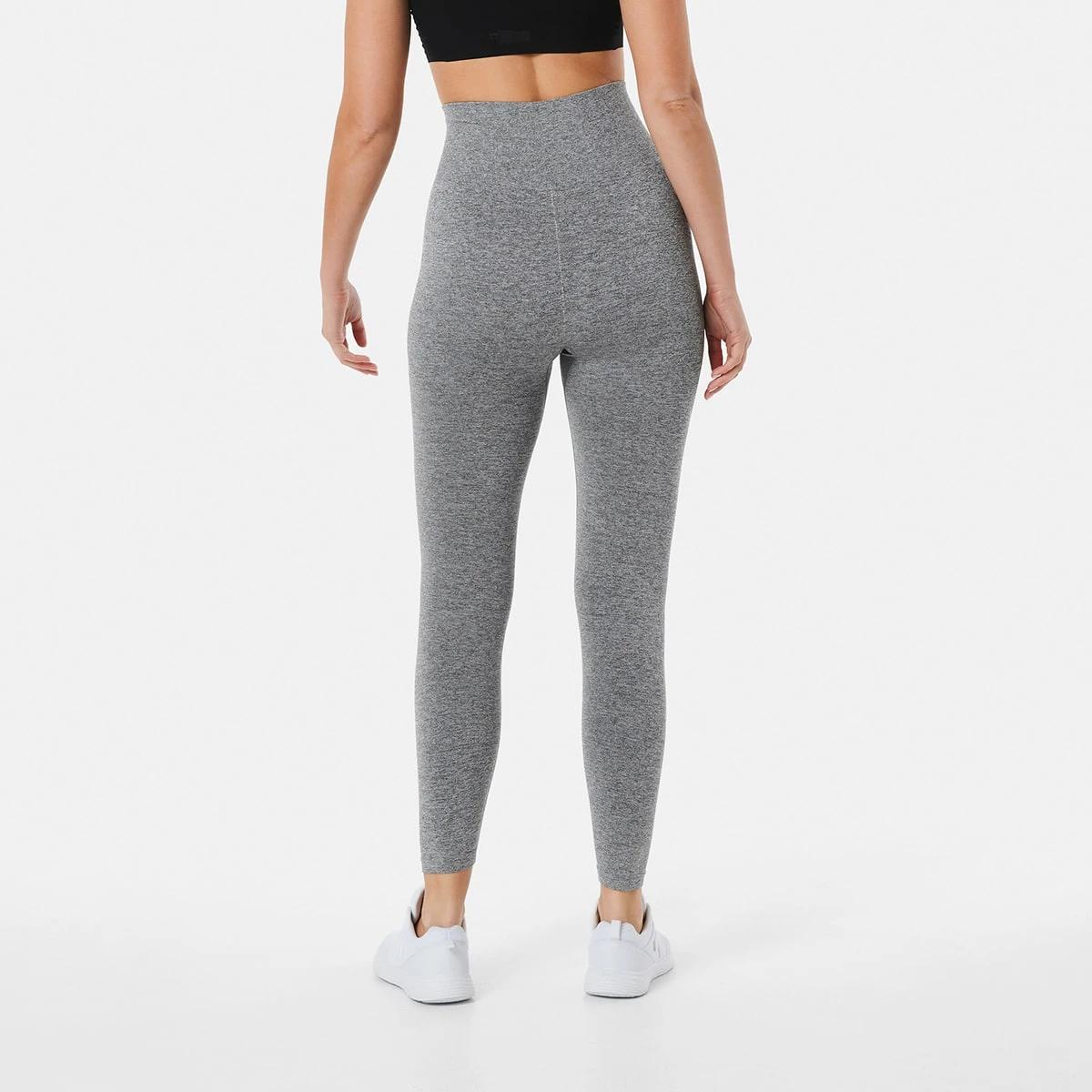 3 Active Womens Full Length Seamfree Table Studio Leggings Grey Mrl, 3 of 5