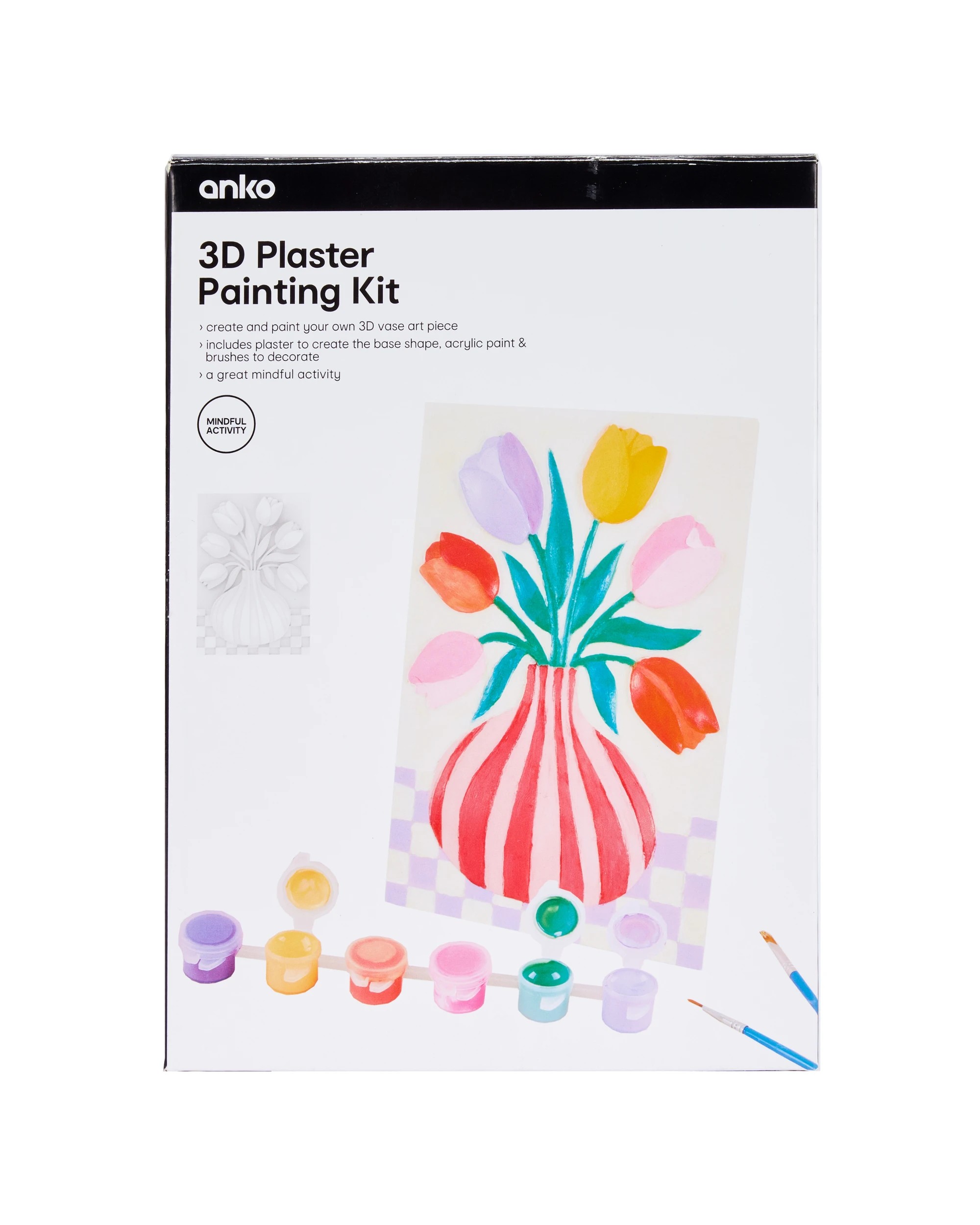 1 3D Plaster Painting Kit - Tulip, 1 of 3