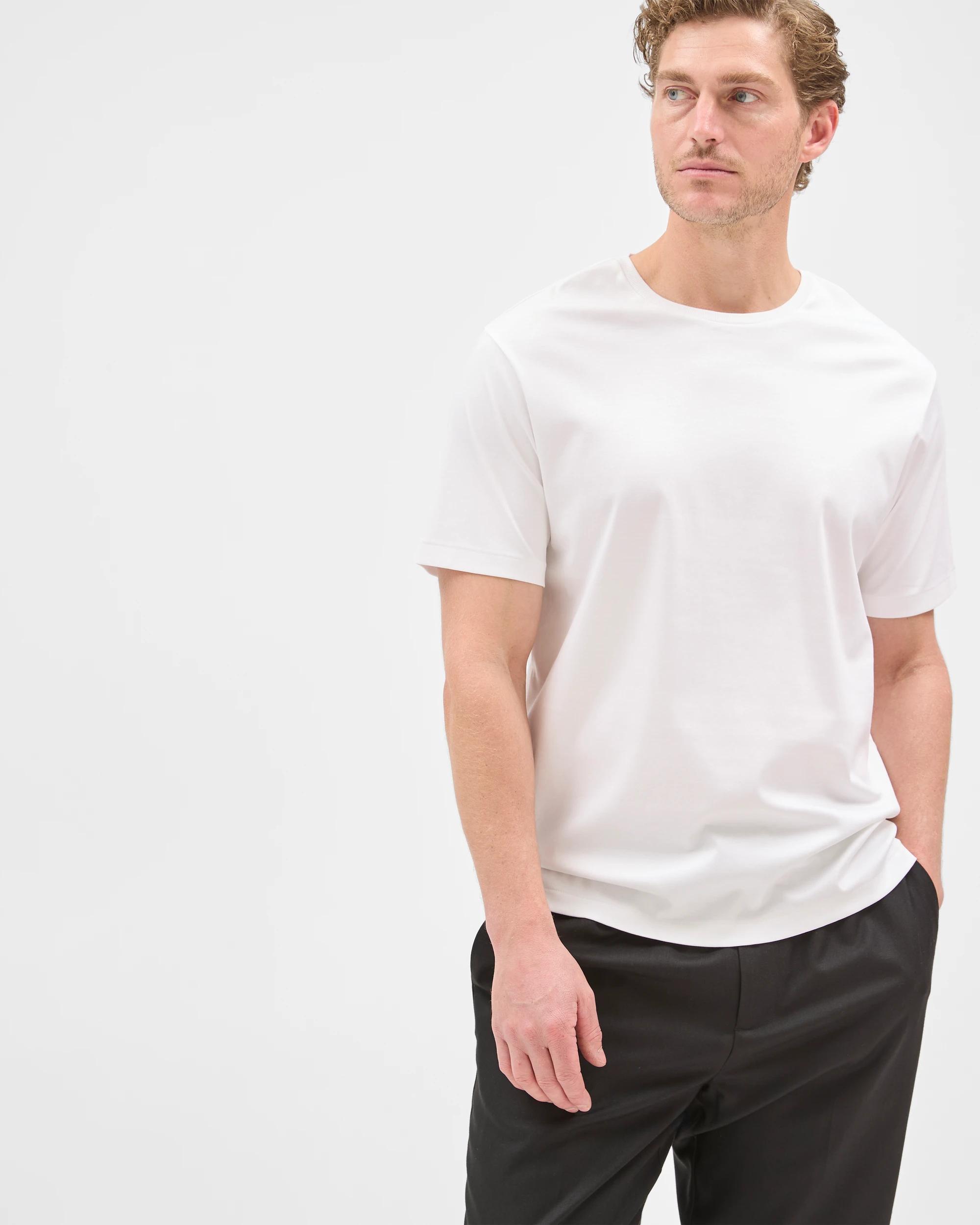 4 Preview Australian Cotton Interlock T-Shirt WHITE, 4 of 6