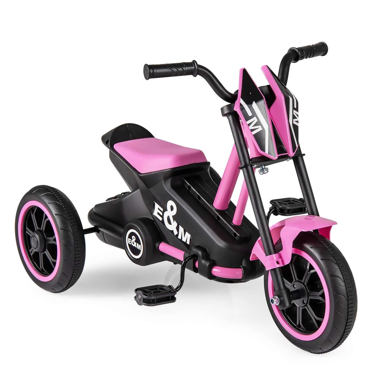 1 Costway Tricycle Bike Ride on Trike Bicyle 3-Wheel Toy Gift w/Foot Pedals - Pink, 1 of 2