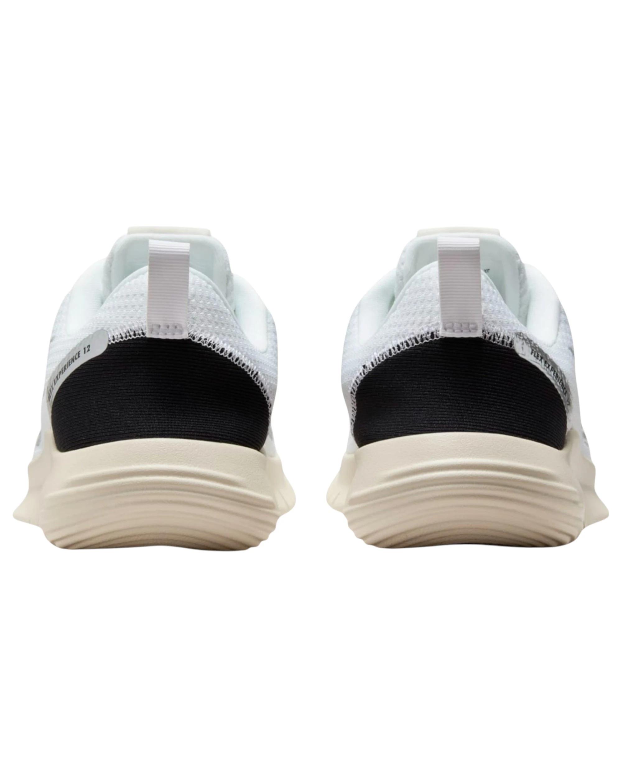 9 Nike Womens Flex Experience Run 12 White/ Silver Athletic Running Shoes WHITE/SILVER, 9 of 9