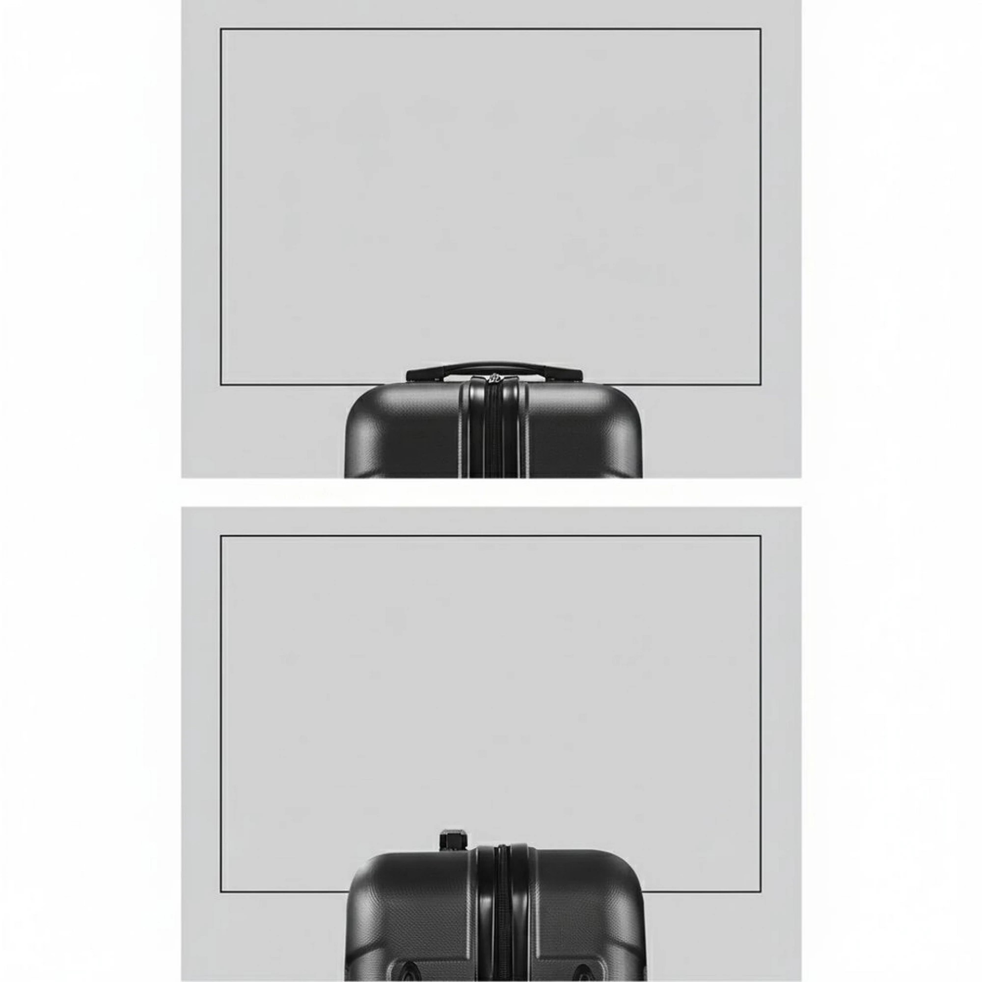 5 Wanderlite 3pc Luggage Trolley Travel Suitcase Set TSA Hard Case Lightweight - Black, 5 of 8