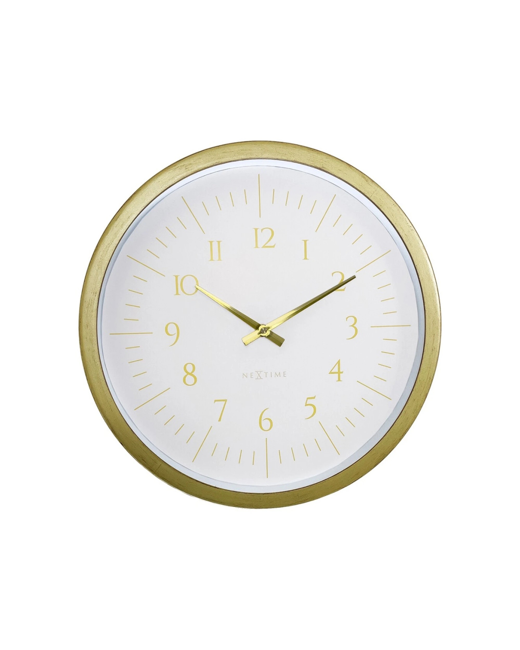 1 NeXtime Galaxy Wall Clock Silent Sweep Movement 40cm - Gold, 1 of 6
