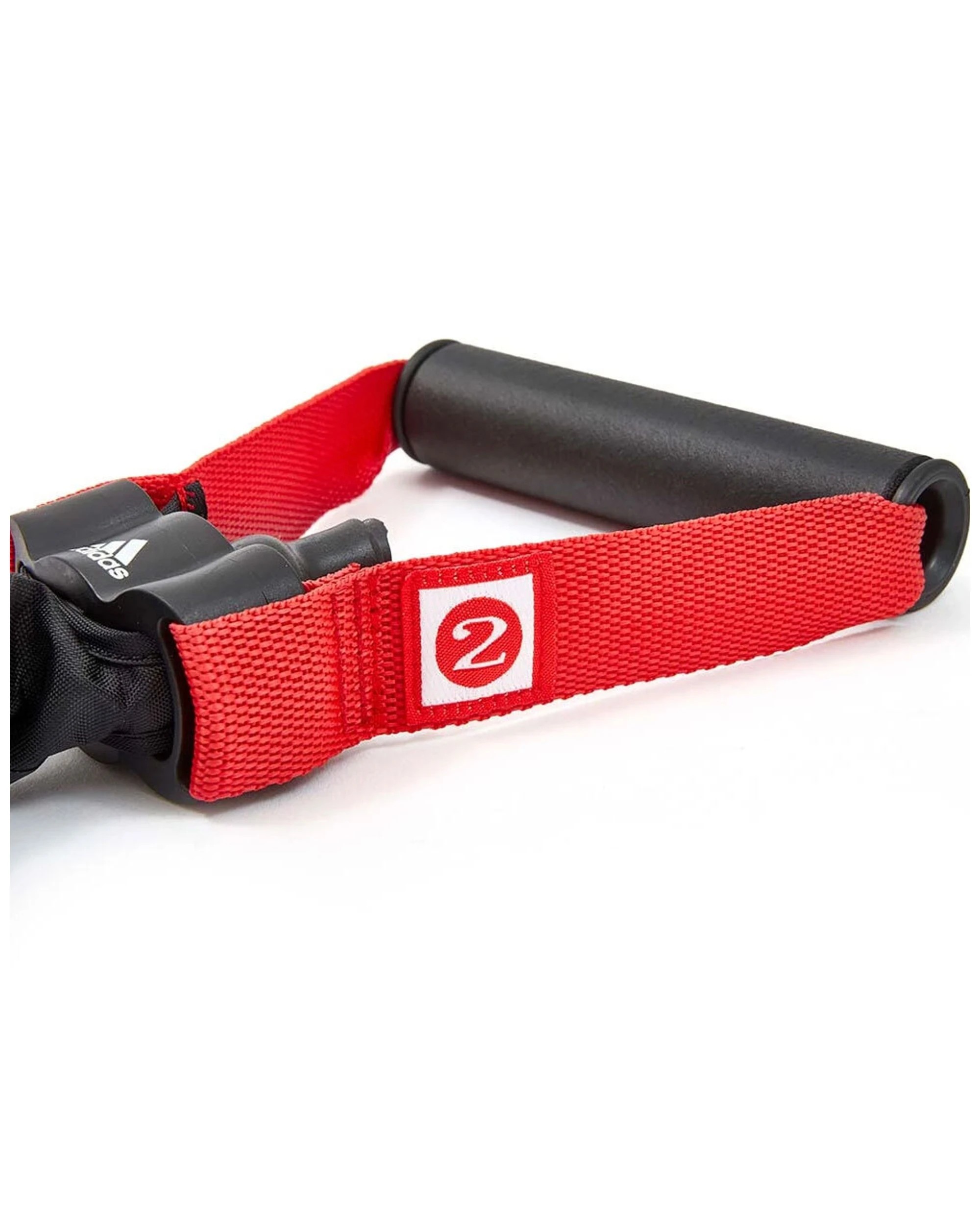 2 Adidas Power Tube - Level 2 Comfort Grip Handles Full Body Resistance Training - Black, 2 of 7