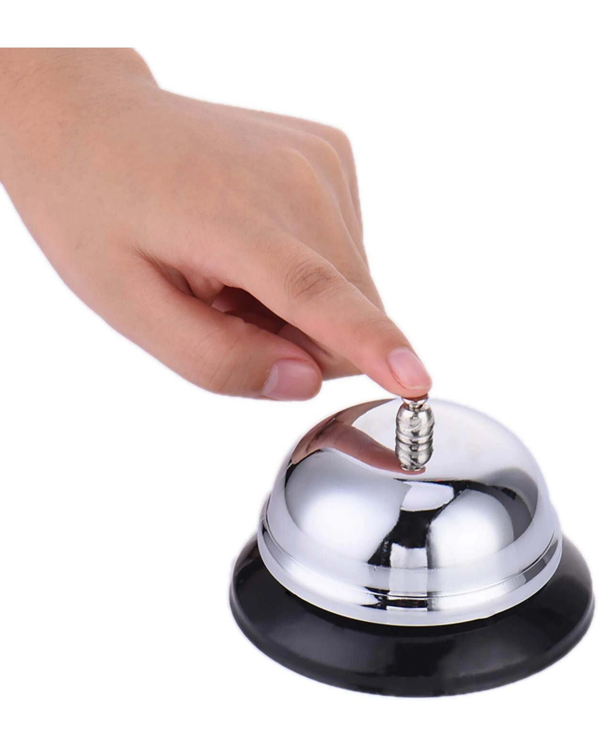 3 BR Office Chrome Plated Call Service Bell for Reception Desk, 3 of 6