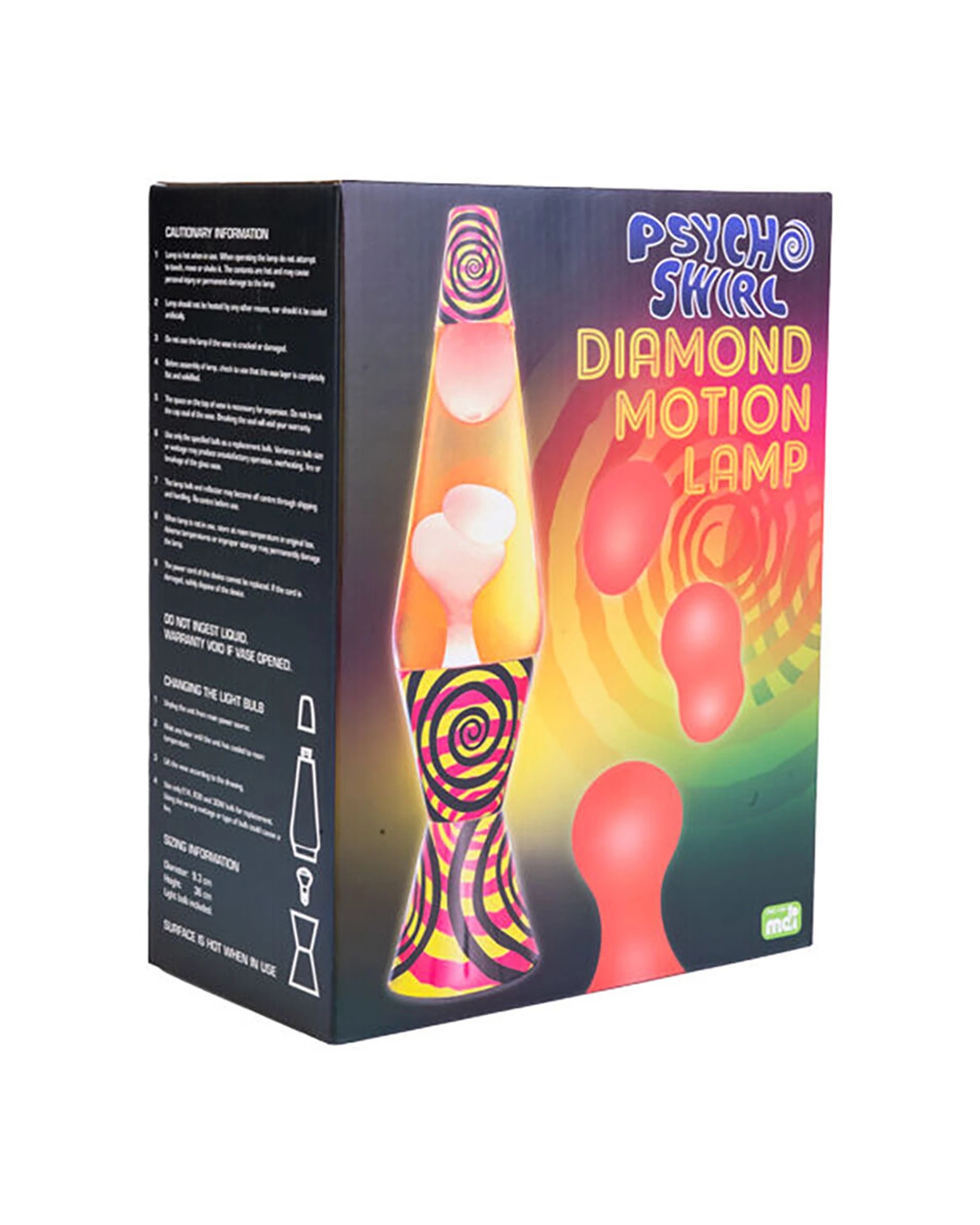 4 MDI Aus Diamond Motion Lamp Night Light Bedside Bedroom Decor Psycho Swirl - Multi, 4 of 4