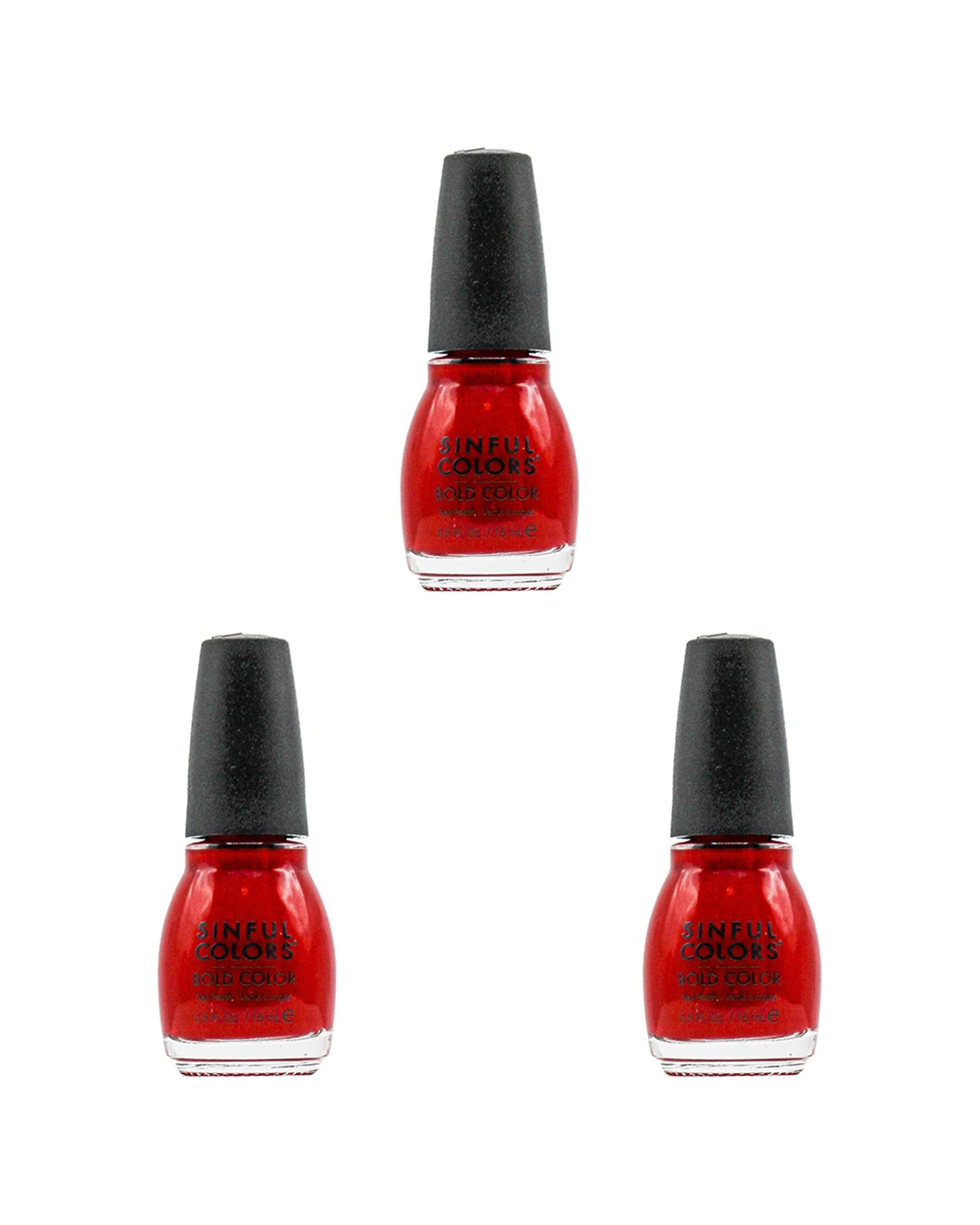 1 Sinful Colours Professional Nail Polish Ruby Ruby 369 15ml 3PK - Red, 1 of 3