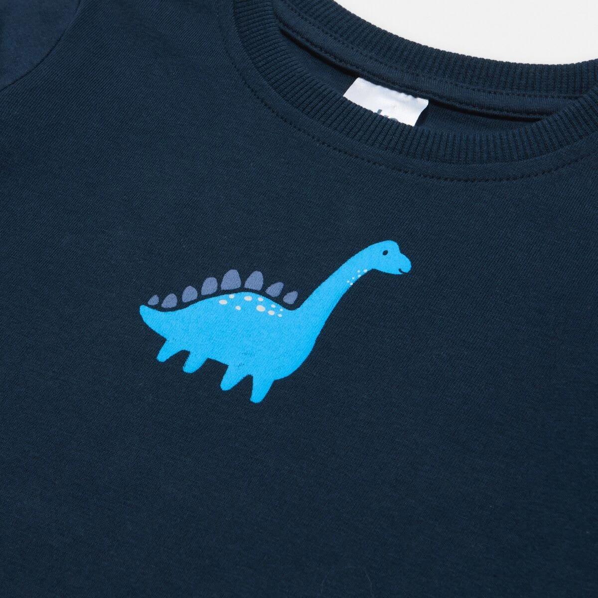 3 Everyday Long Sleeve T-shirt Nvy Dino, 3 of 3