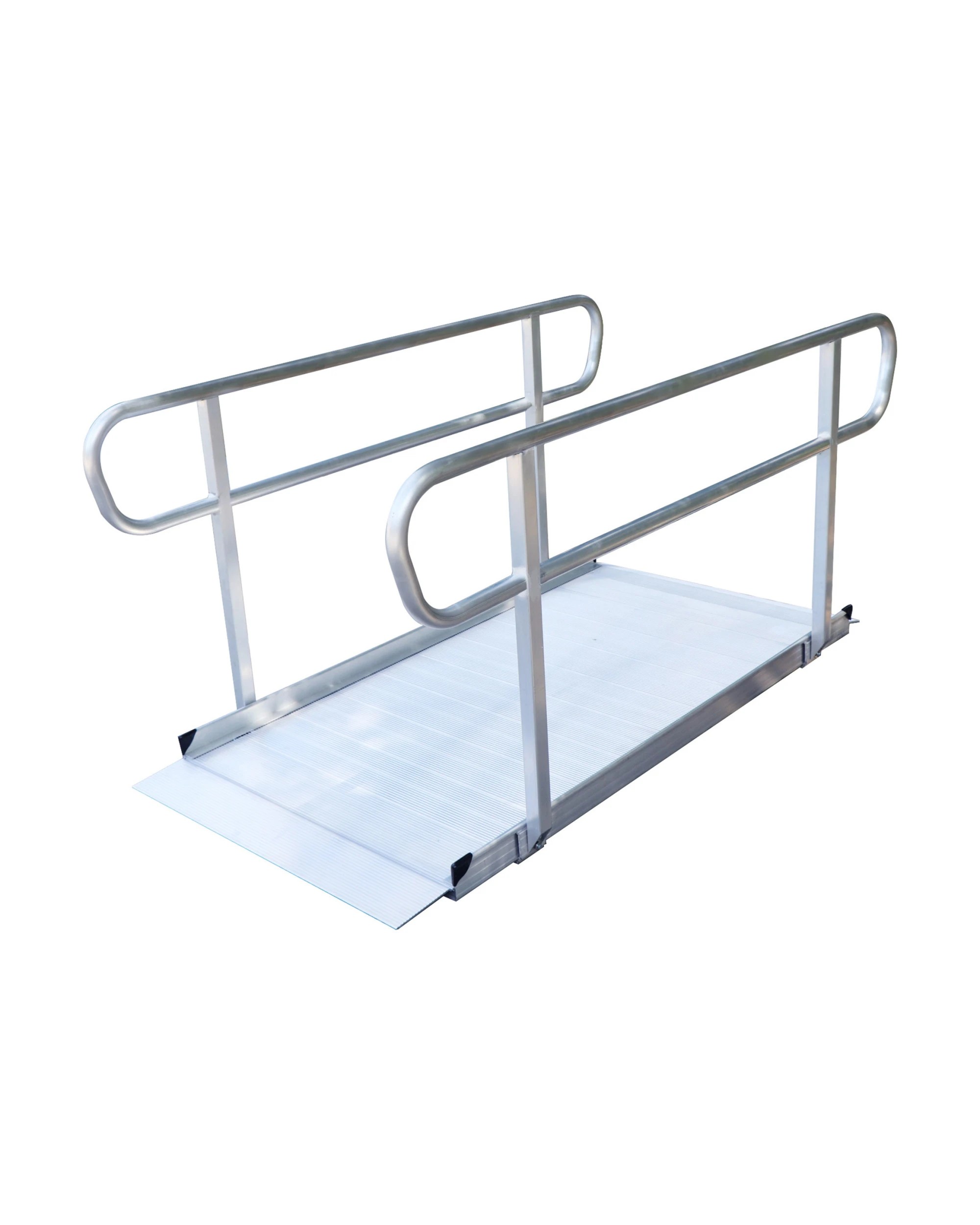 1 Kartrite 6ft Aluminium Wheelchair Ramp with Handrails 386kg Capacity, 1 of 6