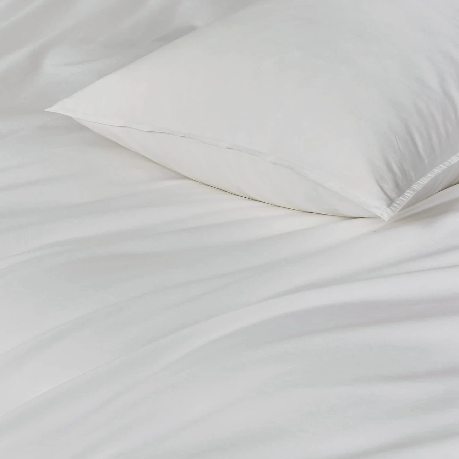 3 Gioia Casa Vintage Washed Cotton Quilt Cover Set Soft Breathable - Double Bed - White, 3 of 4